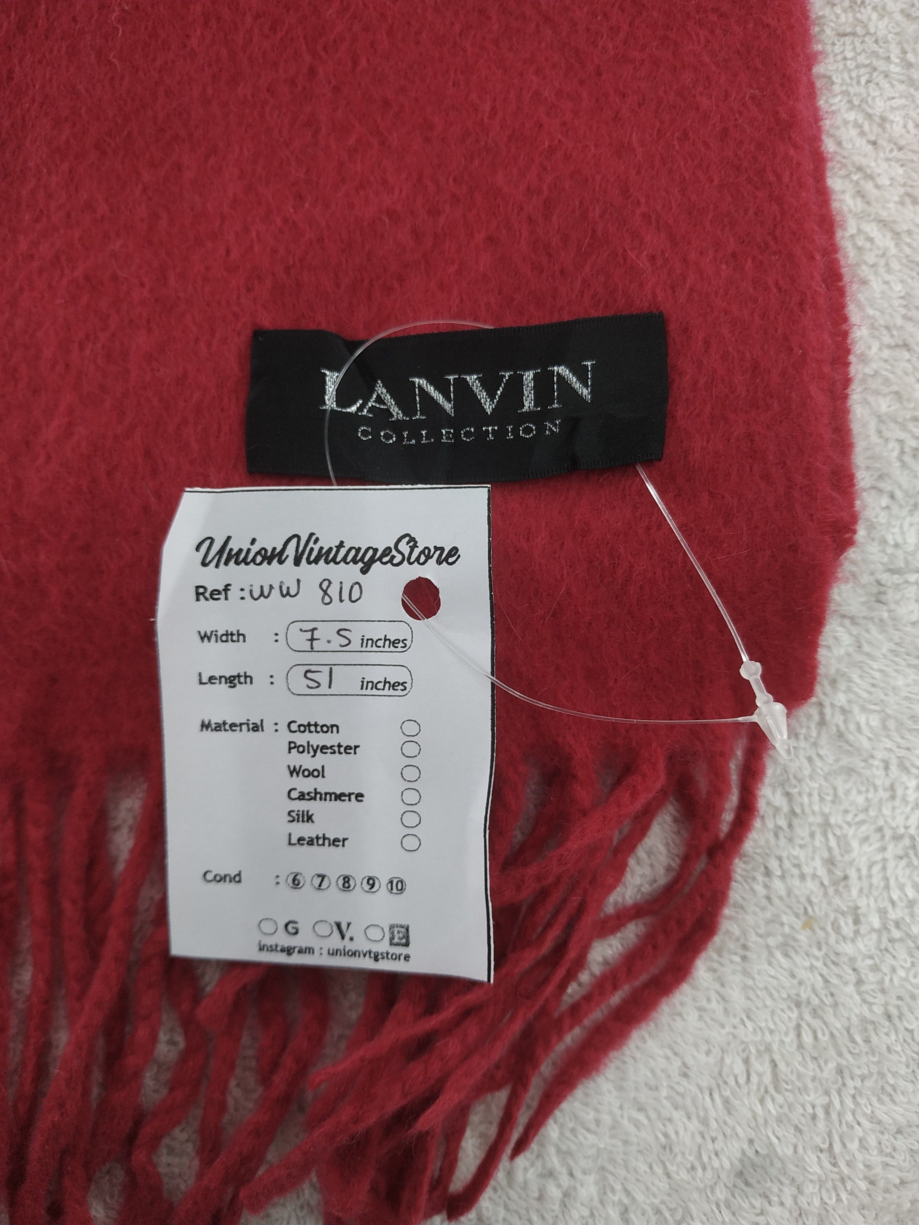 Lanvin × Vintage Lanvin Collection Scarf / Muffler / Neckwear - WW810 Size ONE SIZE - 6 Thumbnail