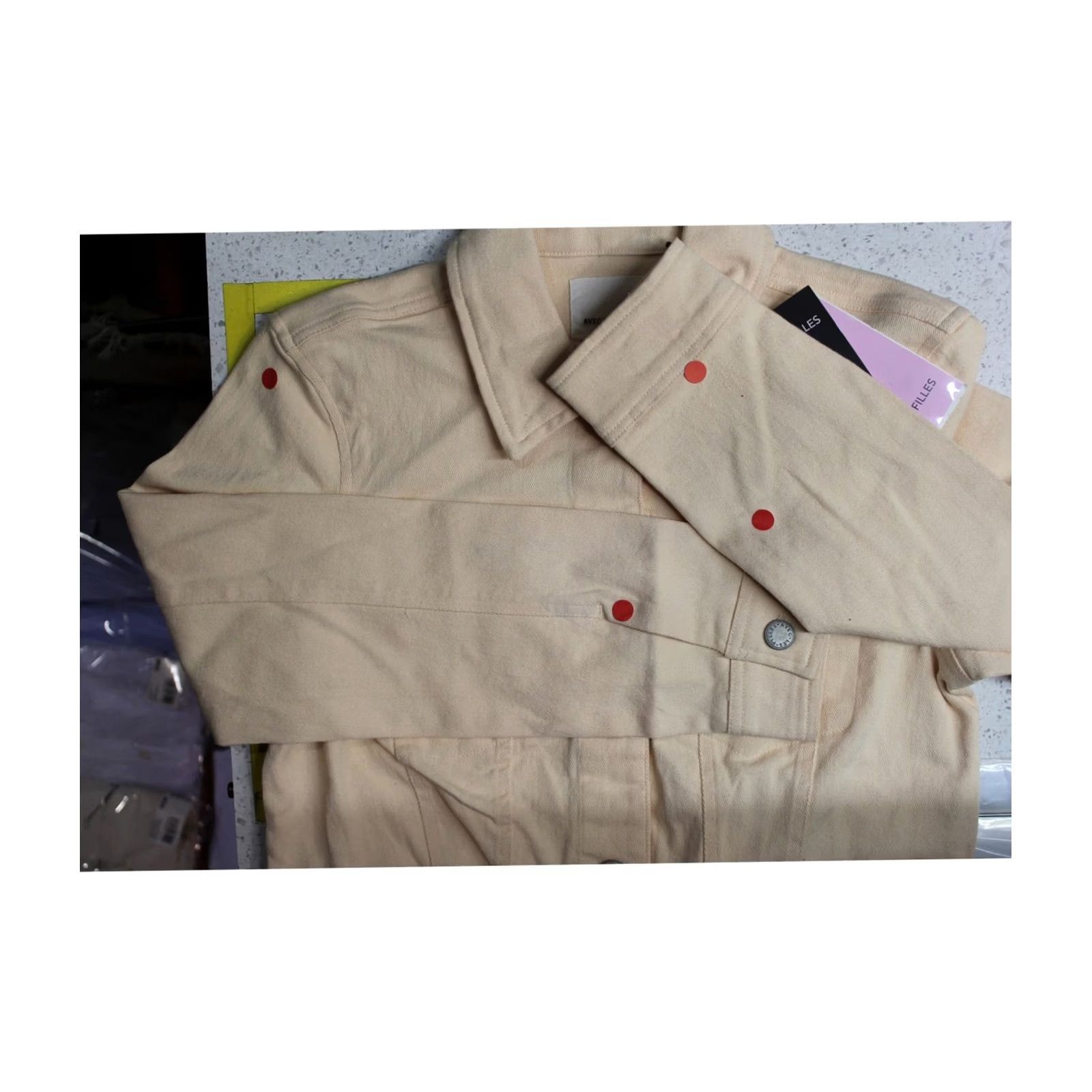 AVEC LES FILLES Avec Les Filles Womens Jacket ltbeige 4 Size S / US 4 / IT 40 - 3 Thumbnail