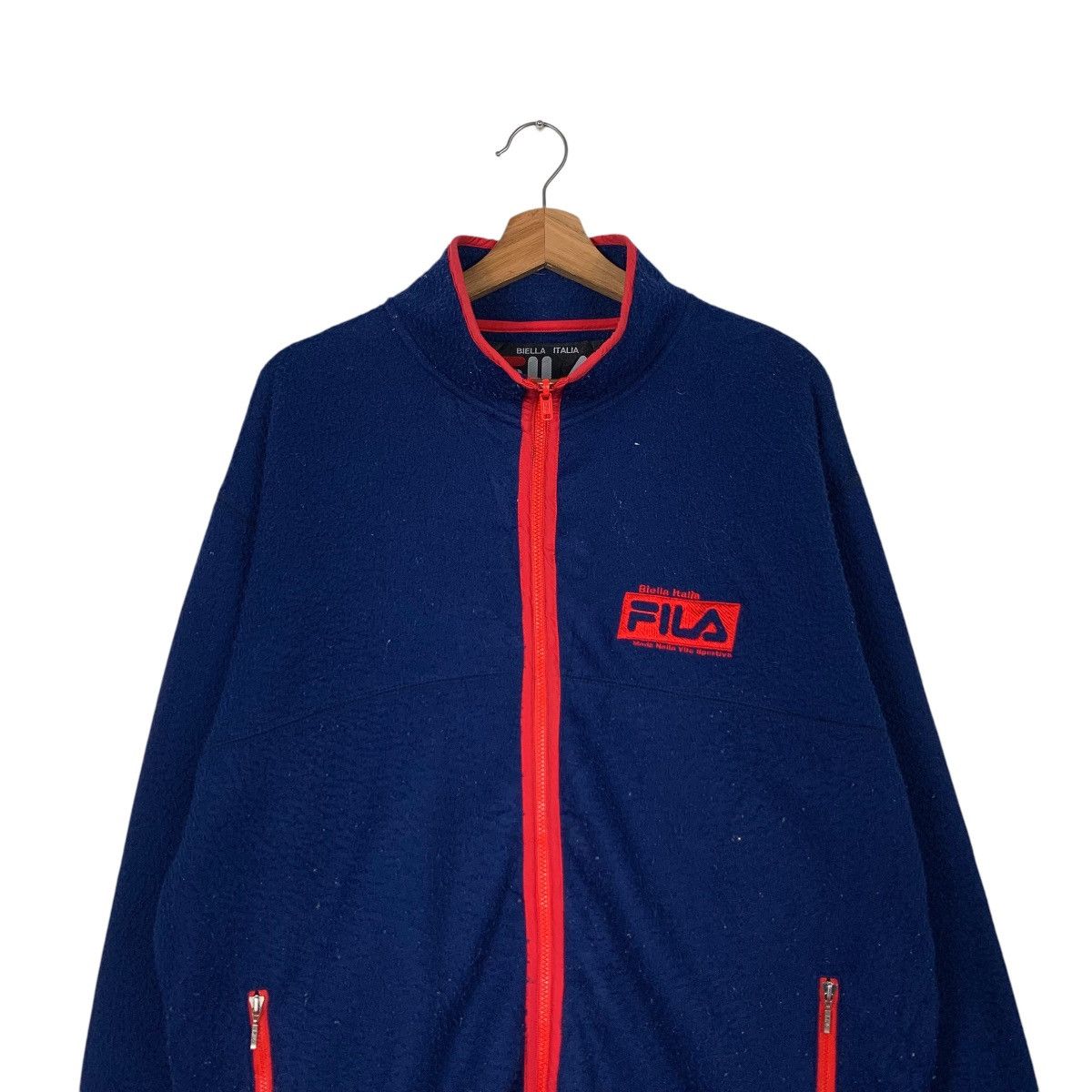 Fila 90's FILA Turtleneck Blue Zipper Fleece Jacket #2082-C91 Size US L / EU 52-54 / 3 - 2 Thumbnail