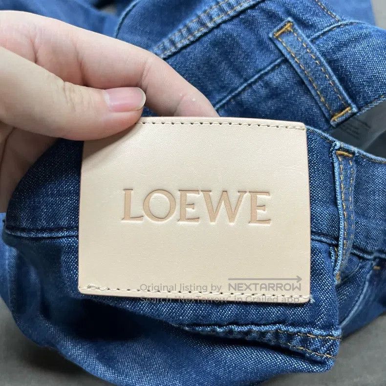 Loewe Loewe Back Leather Label Denim Pants Size 24" / US 00 / IT 34 - 6 Thumbnail