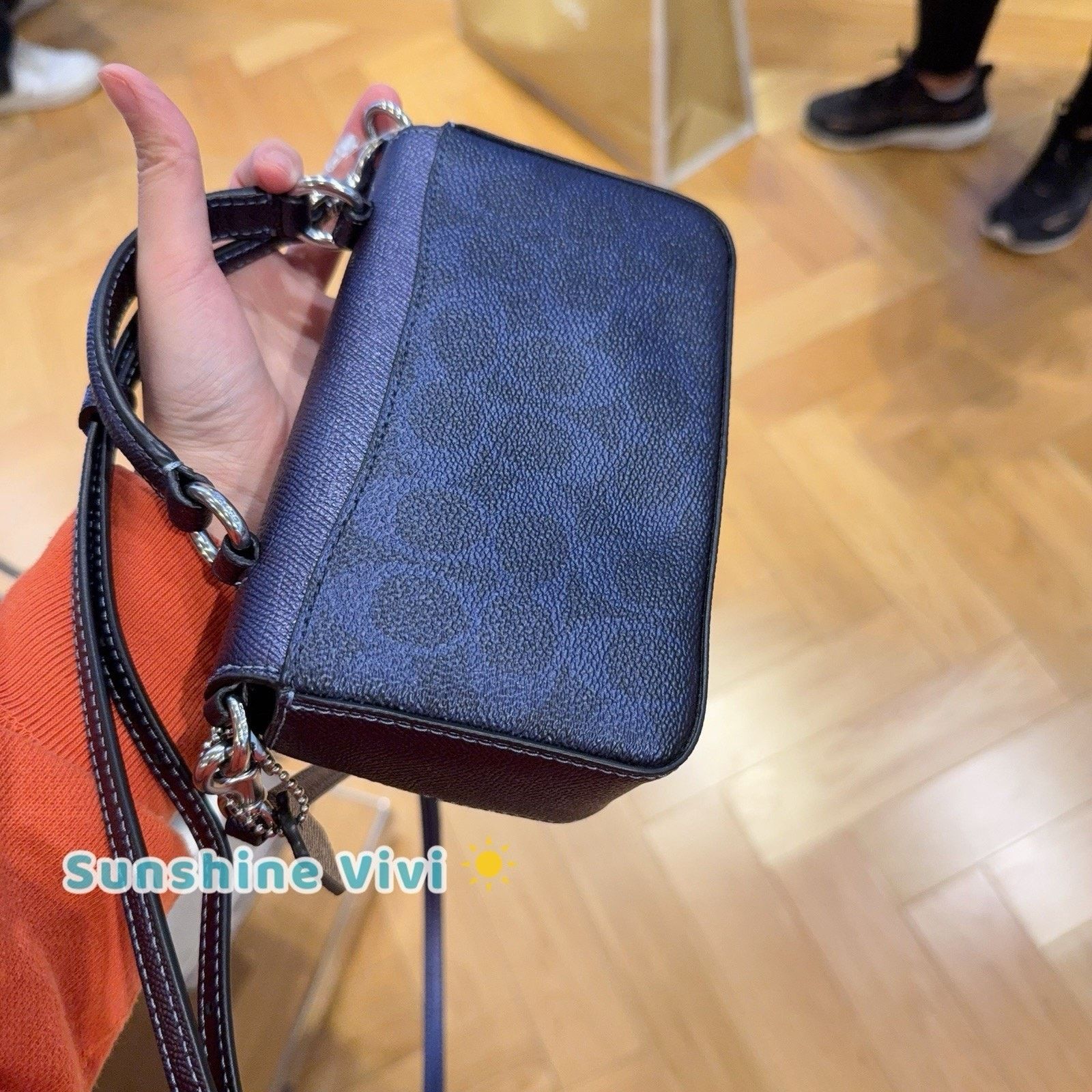 Coach NWT Coach Mini Josie Top Handle Bag Canvas CCK68 Blue/Navy Size ONE SIZE - 5 Thumbnail