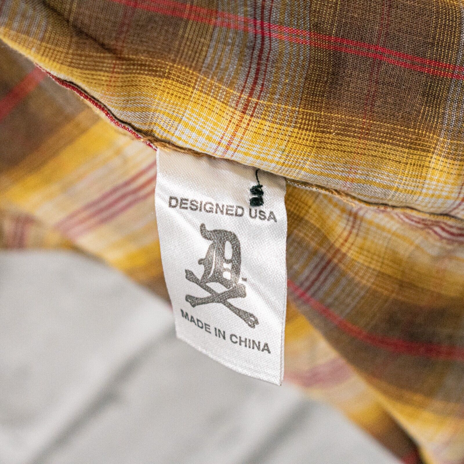 Dissizit DISSIZIT! Men's Large snap Button up Shirt in Brown Plaid Size US L / EU 52-54 / 3 - 8 Thumbnail