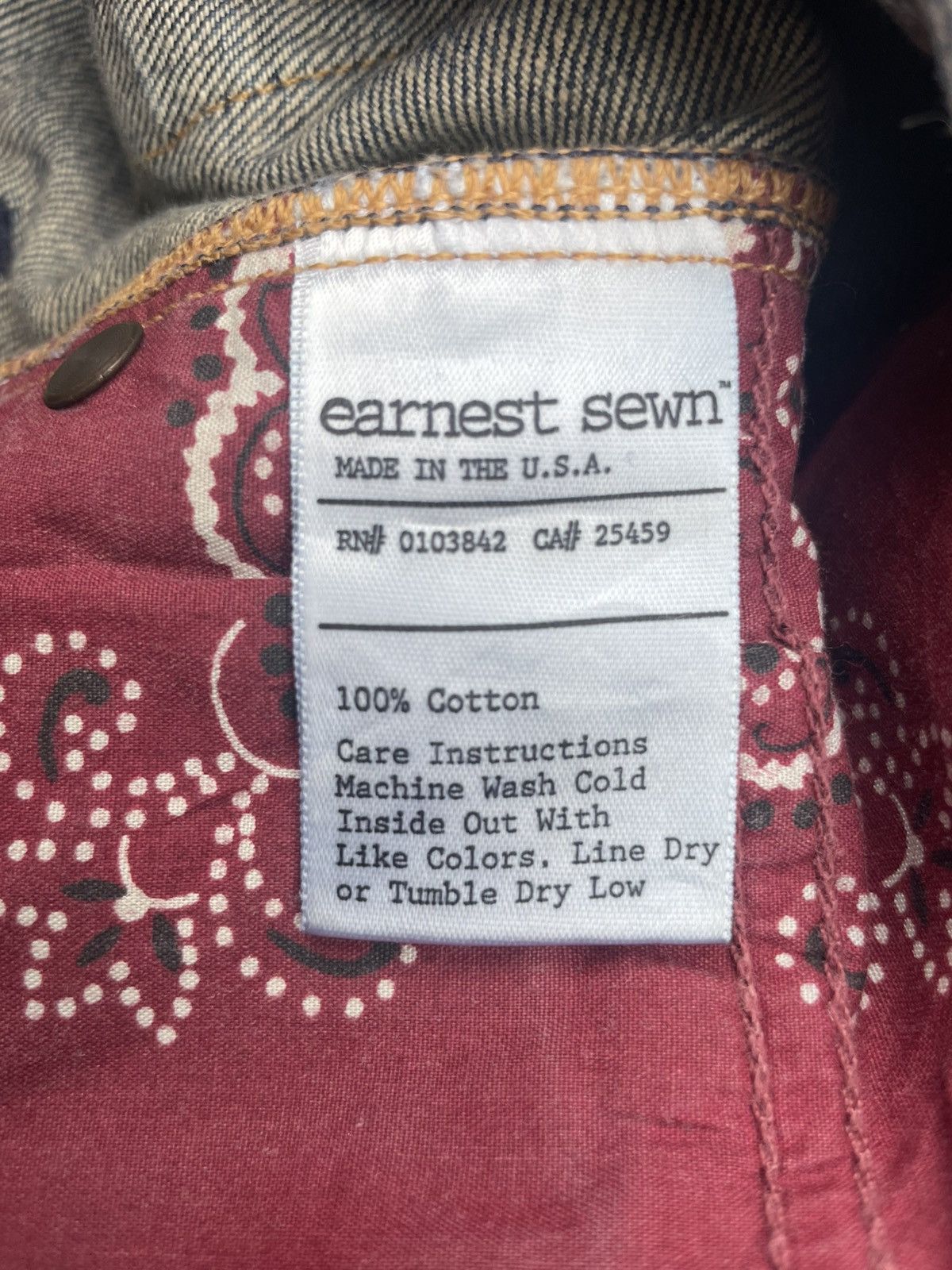 Earnest Sewn Earnest Sewn Flare Distresed Jeans Size US 35 - 17 Thumbnail