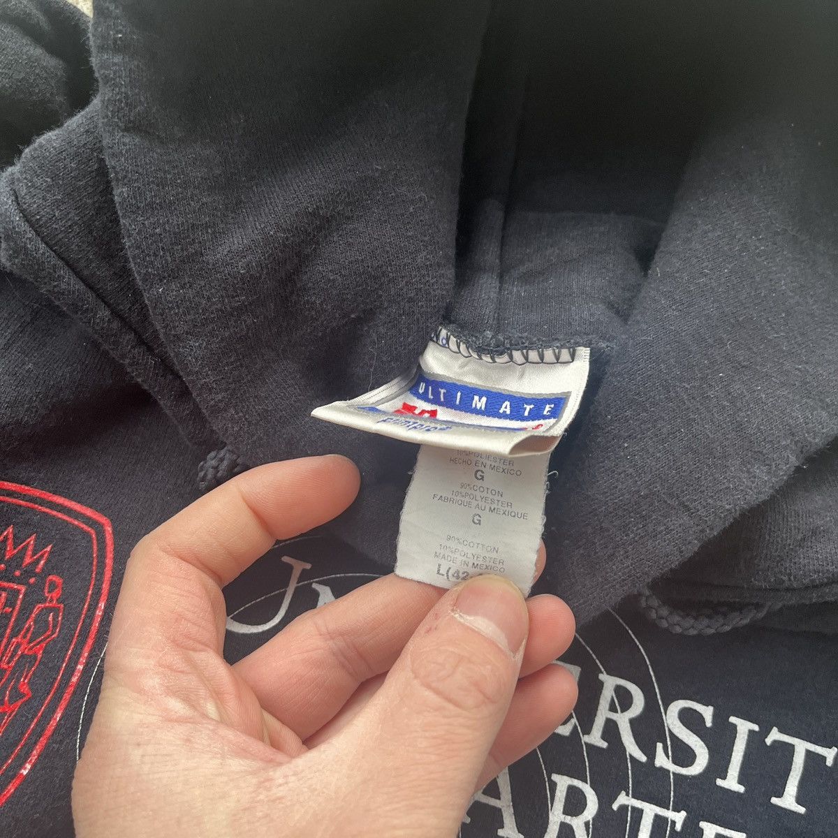 Vintage Vintage University Of Hartford Acoustics Hoodie L Worn Size US L / EU 52-54 / 3 - 5 Thumbnail