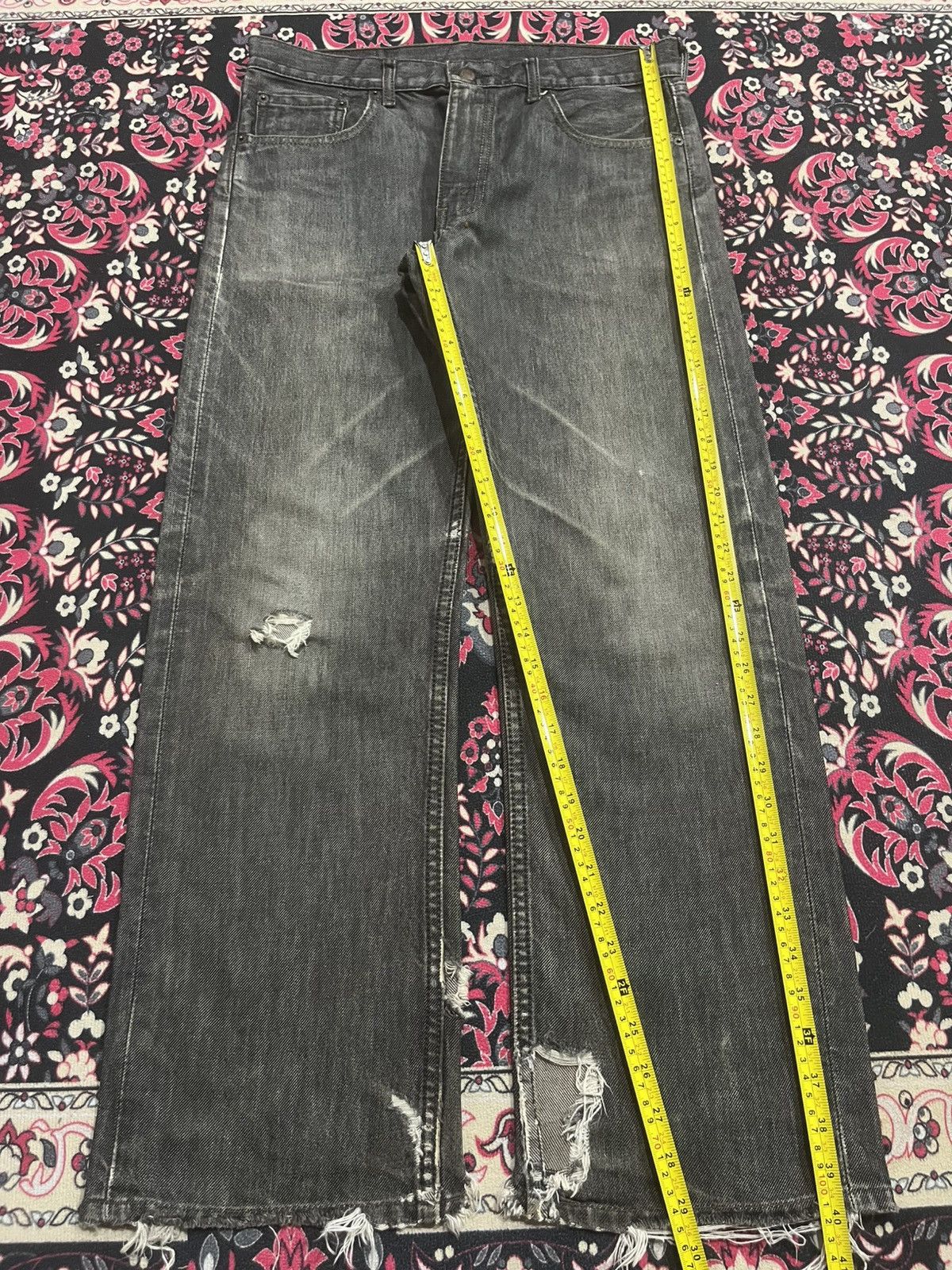 Levi's ⚡️Distressed⚡️Vintage Levi’s 503 Mud Washed Frayed Leg Jeans Size US 34 / EU 50 - 13 Thumbnail