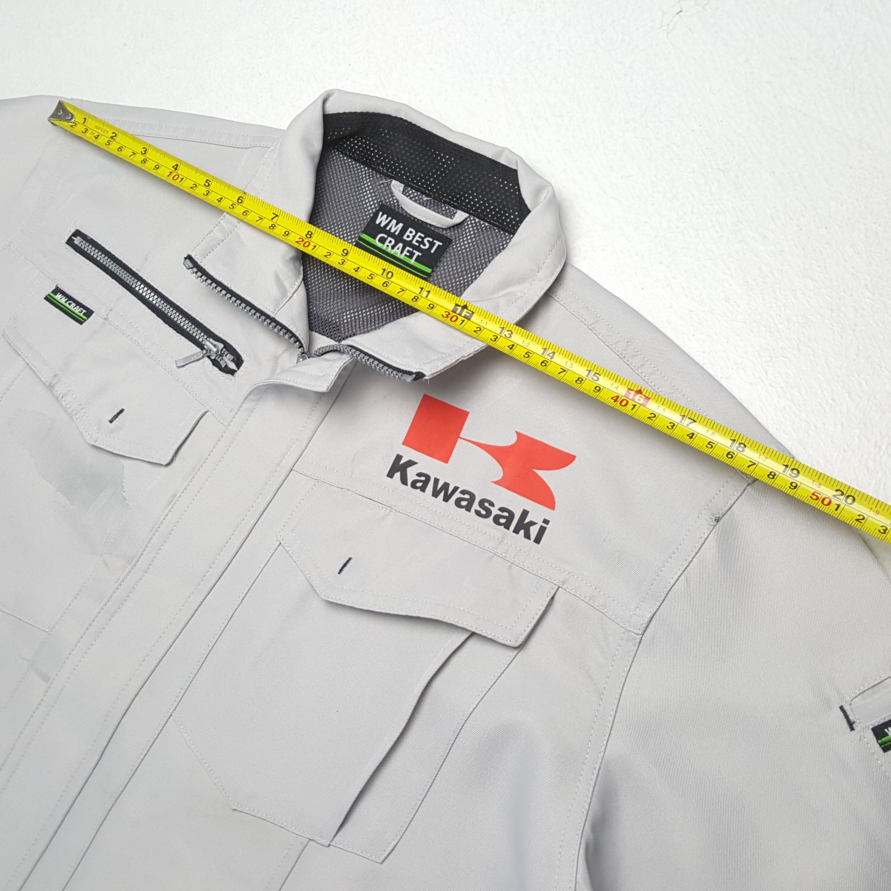 Japanese Brand × Vintage Vintage KAWASAKI Japan Motorcycle Team Factory Custom Jacket Size US M / EU 48-50 / 2 - 5 Thumbnail