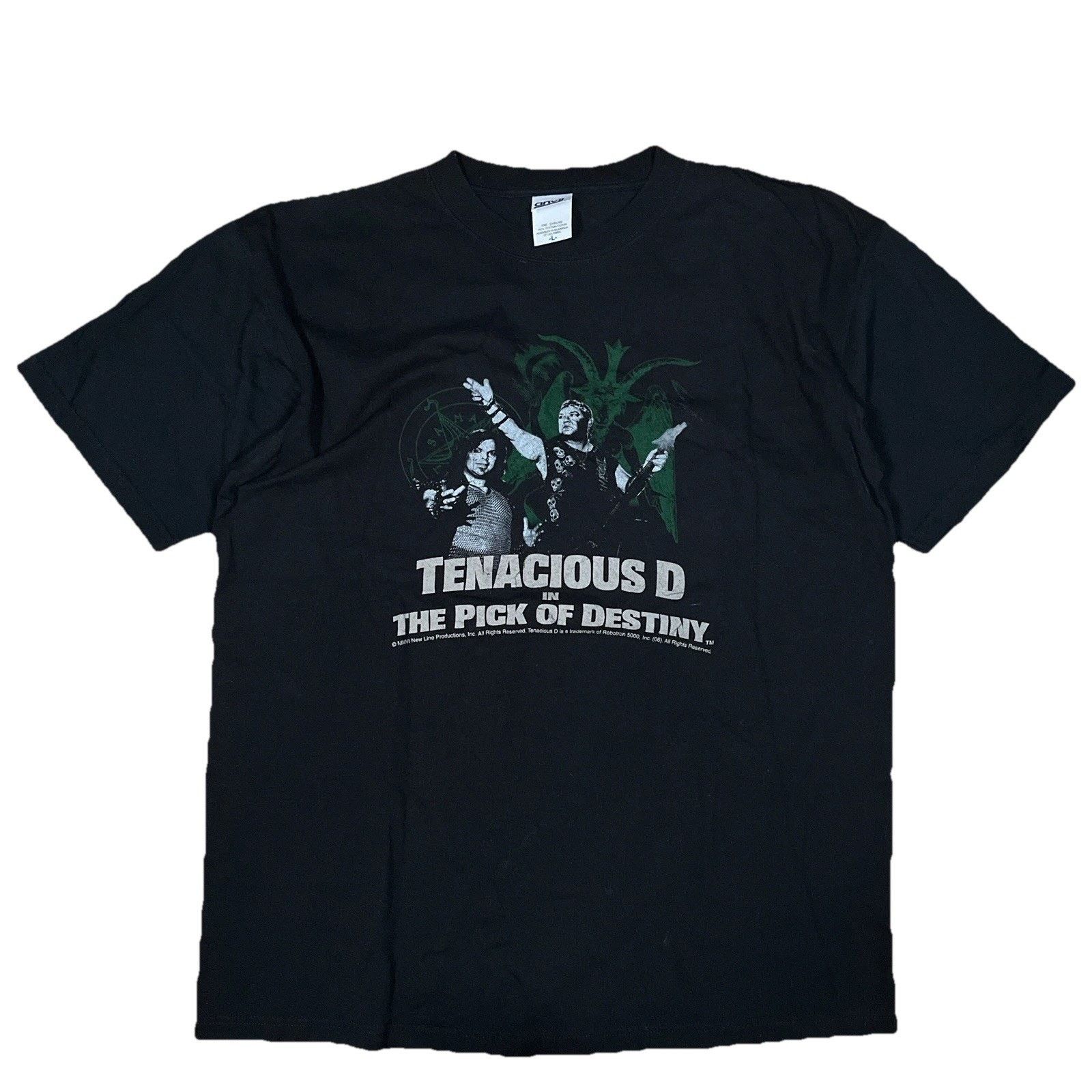 Anvil VTG Tenacious D Pick Of Destiny Black Movie Promo T Shirt Size US L / EU 52-54 / 3 - 1 Thumbnail