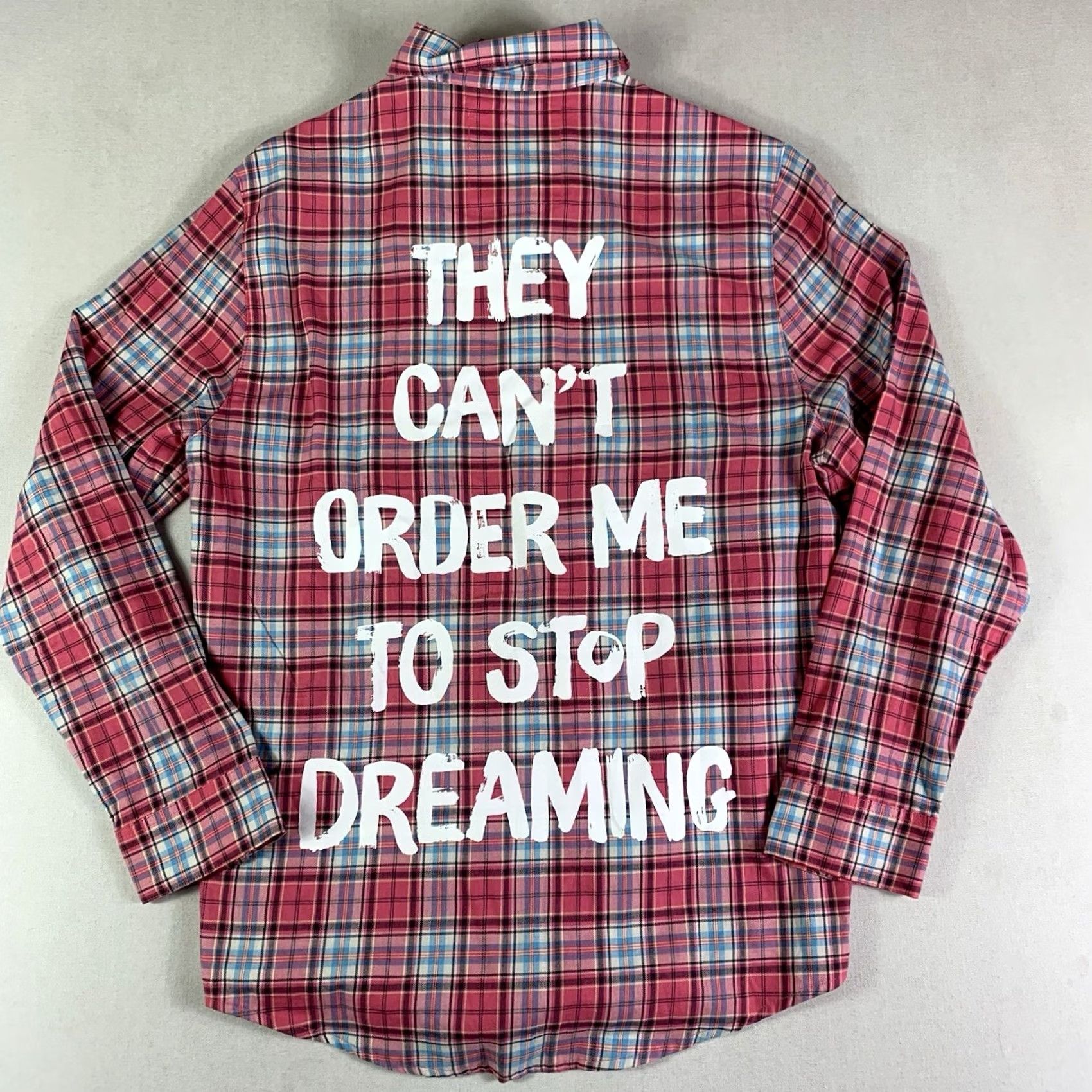 Disney VINTAGE Cakeworthy Disney Plaid Shirt Womens Medium Pink Button-Up Long Sleeve Cotton Flannel Disney Princess Outdoor Regular Womens Theme 90s Size M / US 6-8 / IT 42-44 - 2 Thumbnail