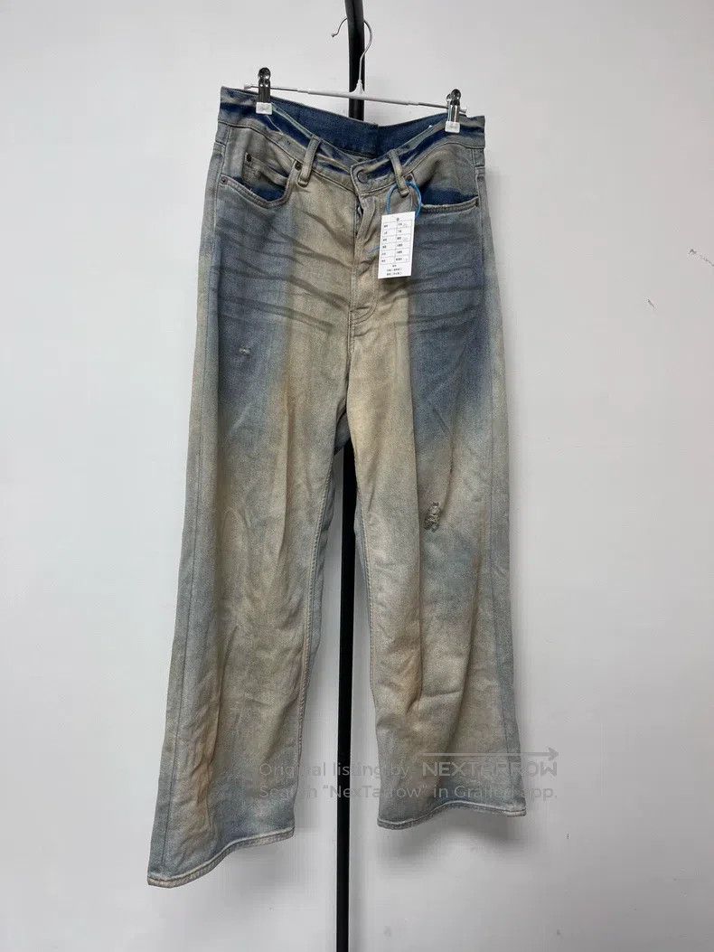 Acne Studios Acne Studios Ripped wide-leg mid-rise loose fit jeans Size 30" / US 8 / IT 44 - 1 Thumbnail