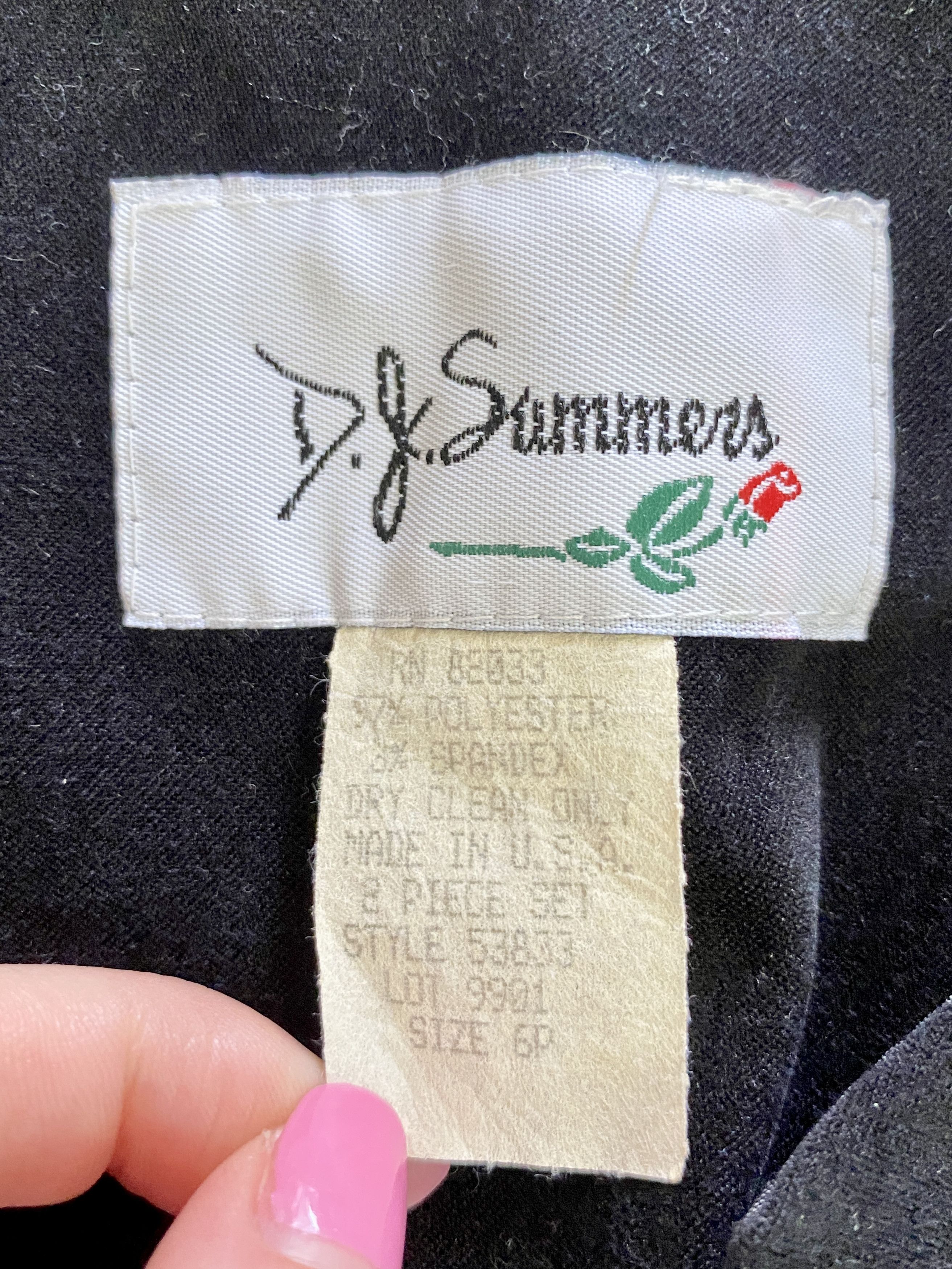 Vintage Vintage 80s D.J. Summers Faux Suede Long Blazer Size M / US 6-8 / IT 42-44 - 2 Thumbnail