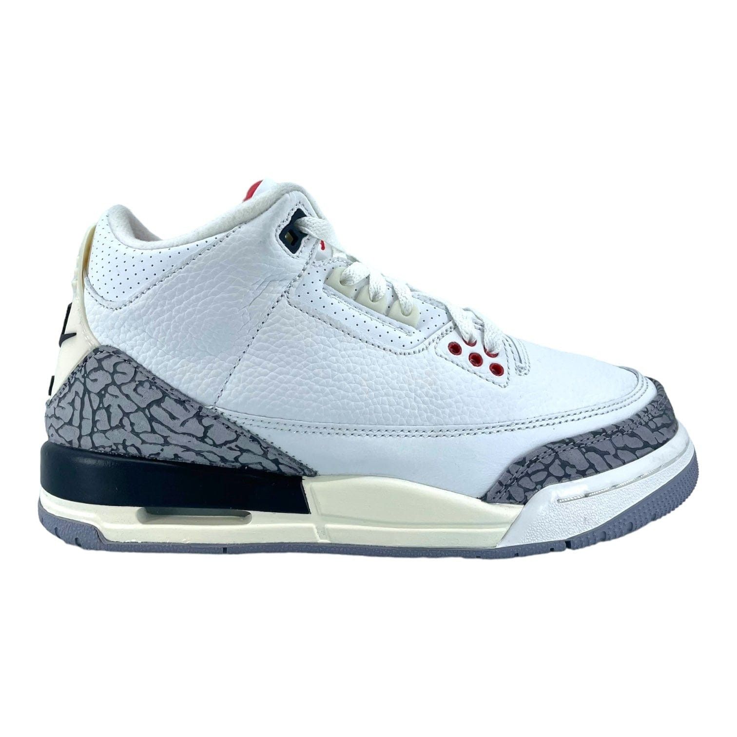 image of Nike Air Jordan 3 Retro White Cement Reimagined (Gs) Shoes, Men's (Size 6.5)