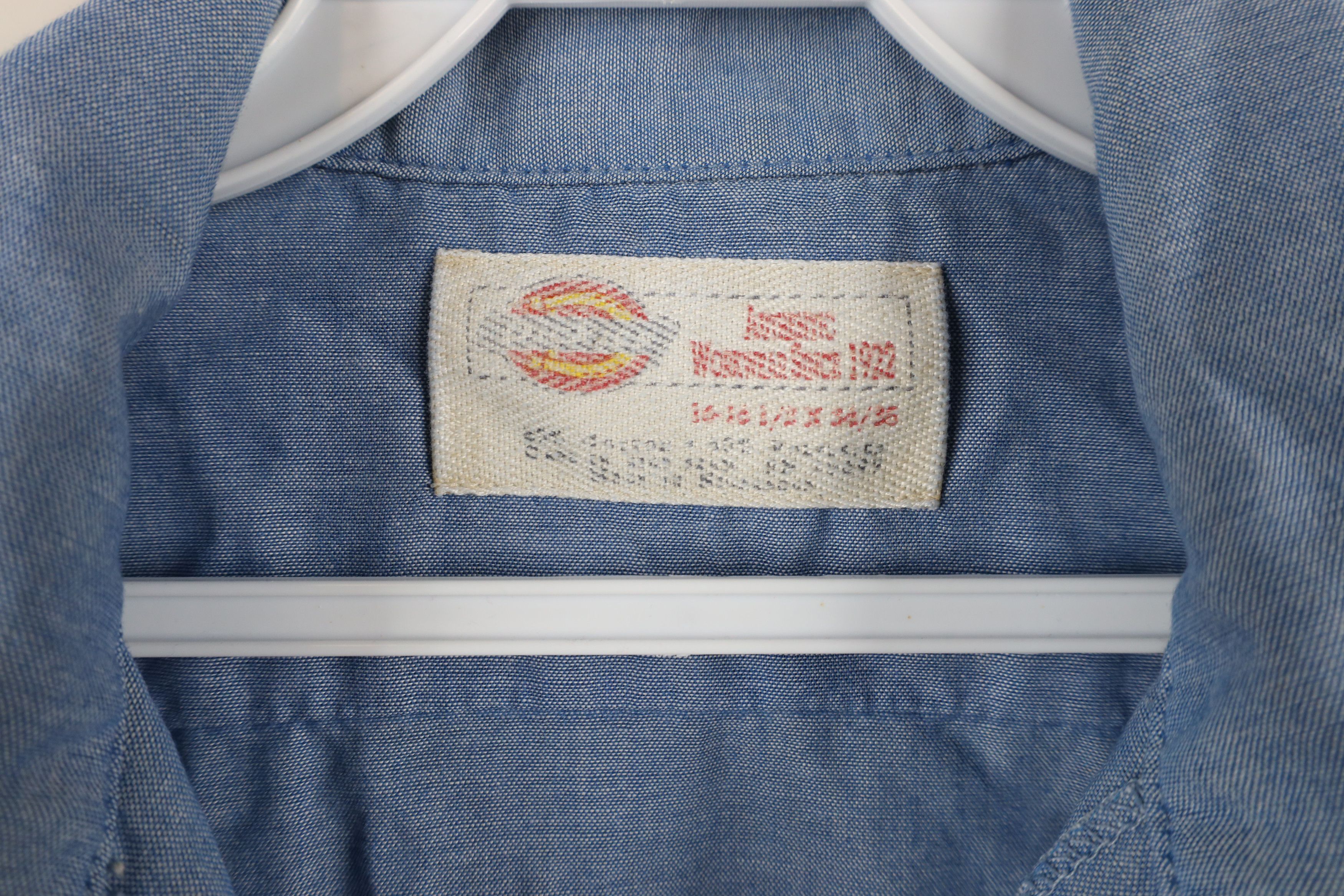 Dickies × Vintage Vintage 90s Dickies Chambray Workwear Button Shirt USA Size US M / EU 48-50 / 2 - 9 Thumbnail