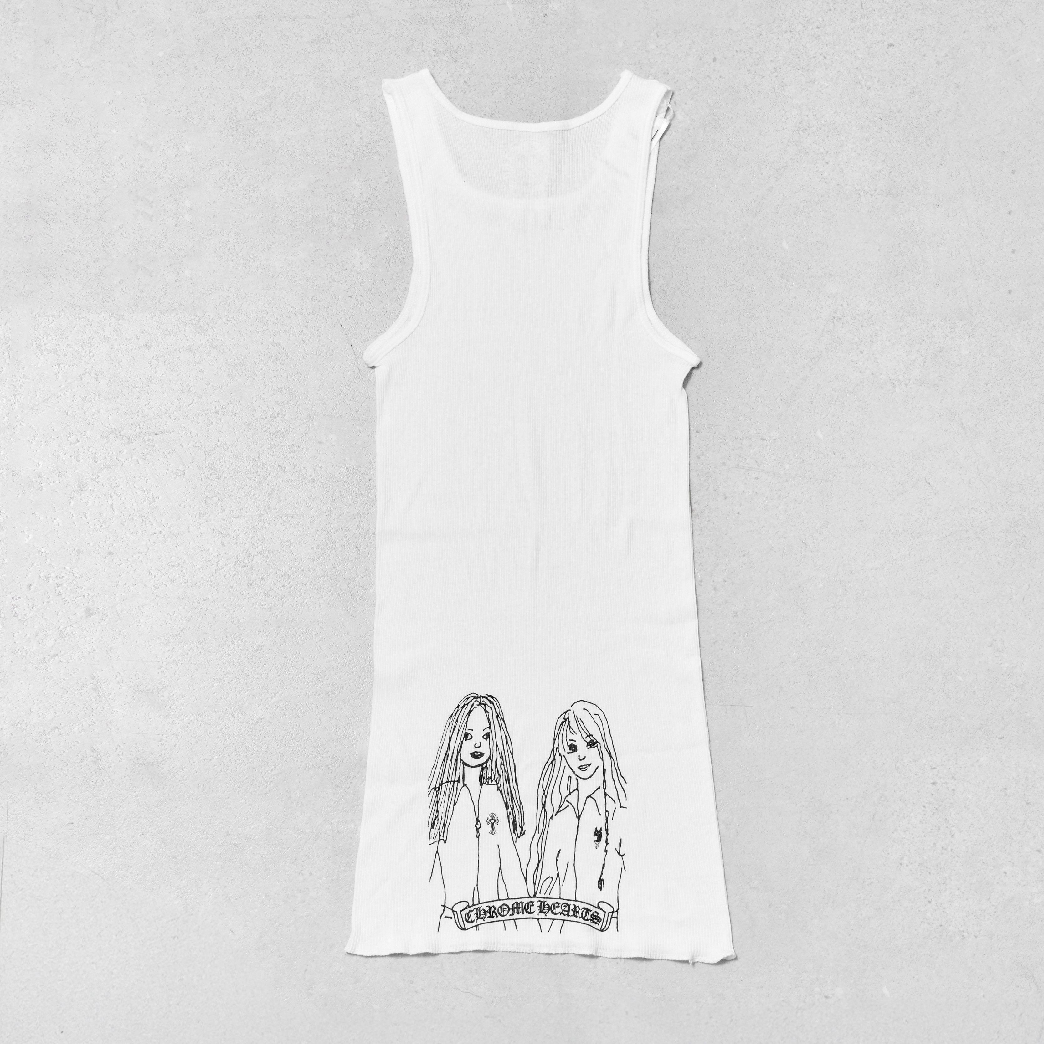 Chrome Hearts Chrome Hearts x Mayumi Foti Neck Logo Tank Top White Size S / US 4 / IT 40 - 1 Thumbnail