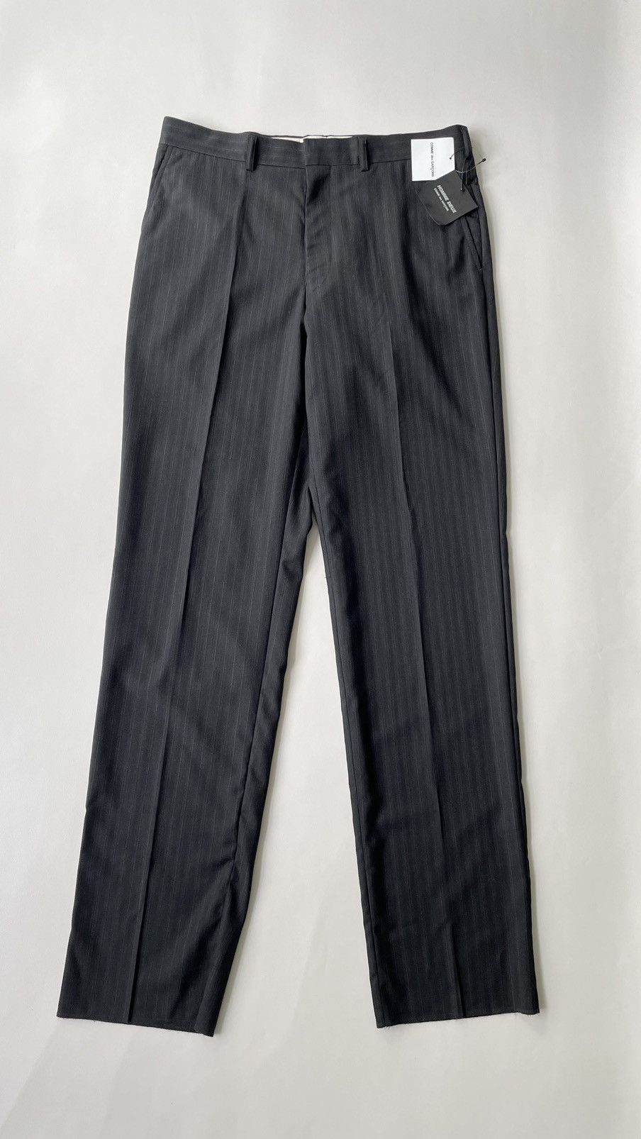 Comme des Garcons A/W 11 Black/Grey Pinstripe Wool Trousers Size US 34 / EU 50 - 15 Thumbnail