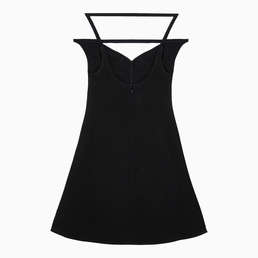 Courreges o1d2blof0824 Viscose Bustier Mini Dress in Black Size XS / US 0-2 / IT 36-38 - 2 Thumbnail