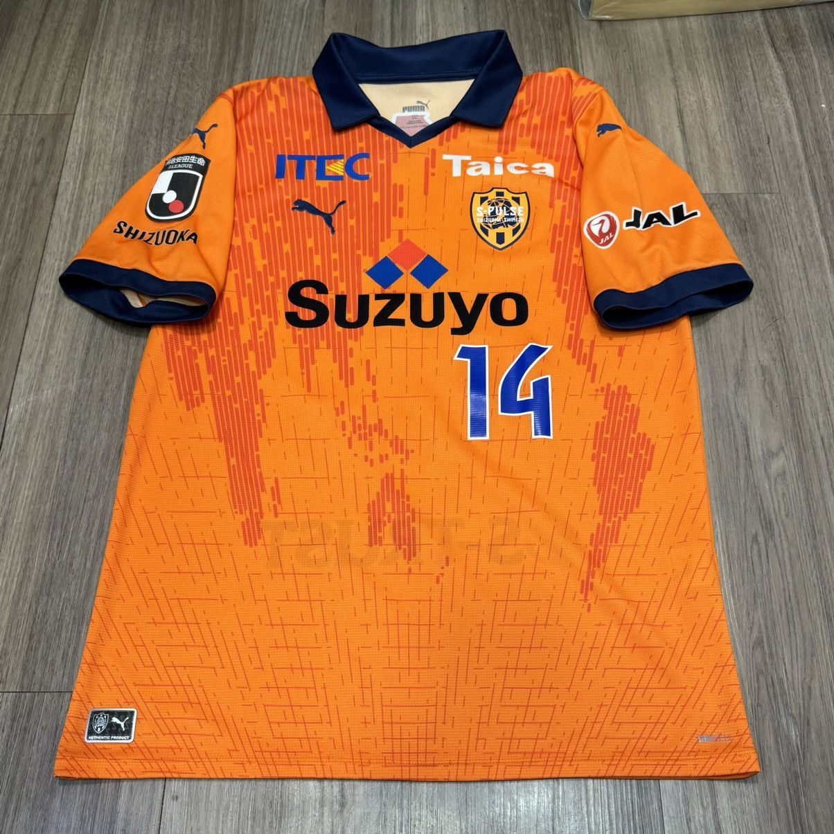 Puma Shimizu S-Pulse 2023 home shirt #14 shirasaki Size US L / EU 52-54 / 3 - 1 Thumbnail