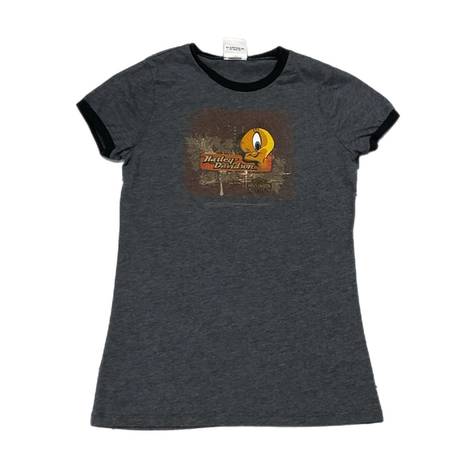 Harley Davidson Vintage Harley Davidson Tweety Bird Women’s T-Shirt Size L / US 10 / IT 46 - 1 Thumbnail