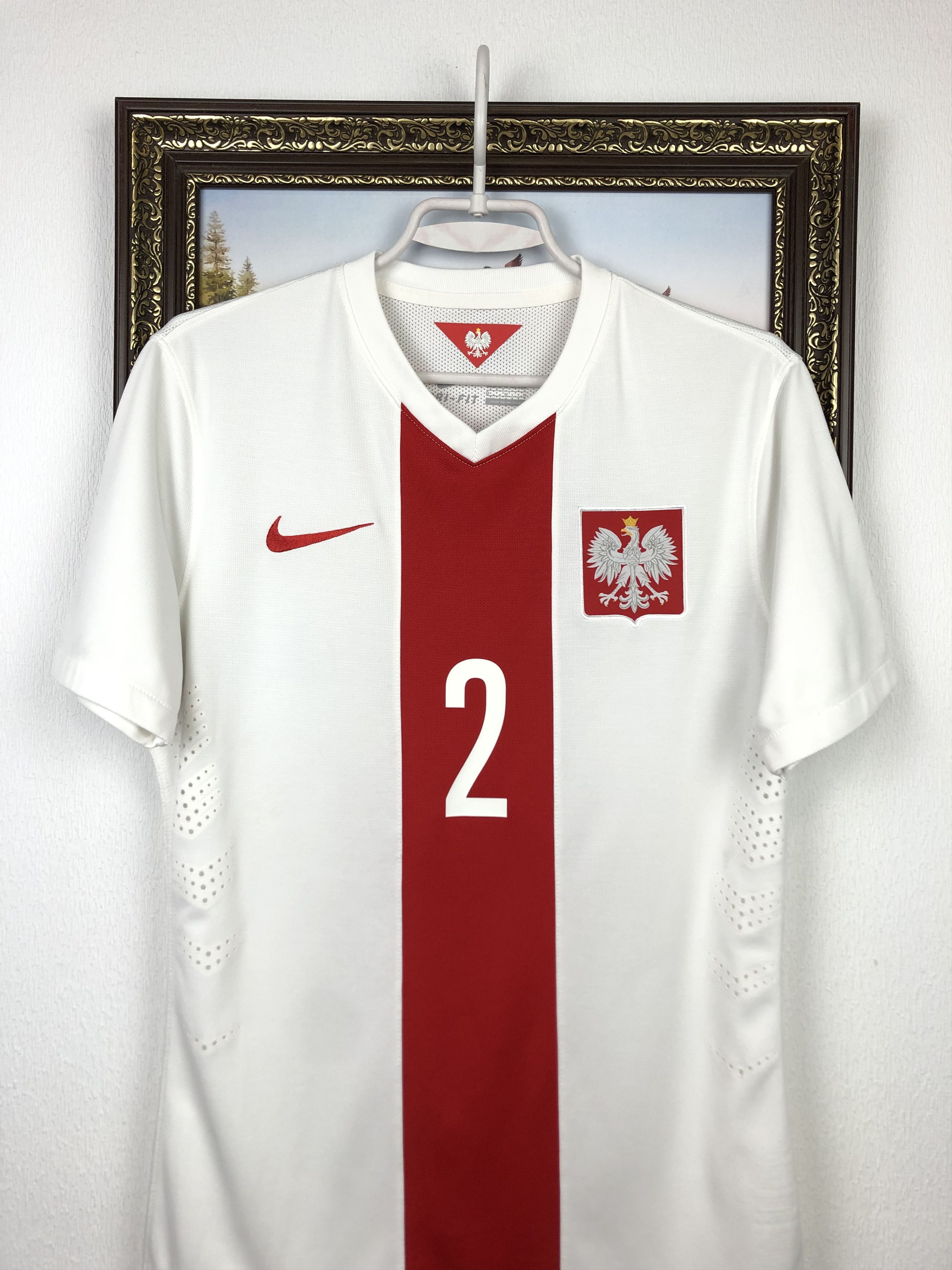 Nike Poland football shirt Soccer Jersey Player Issue Tee Hype Size US M / EU 48-50 / 2 - 2 Thumbnail
