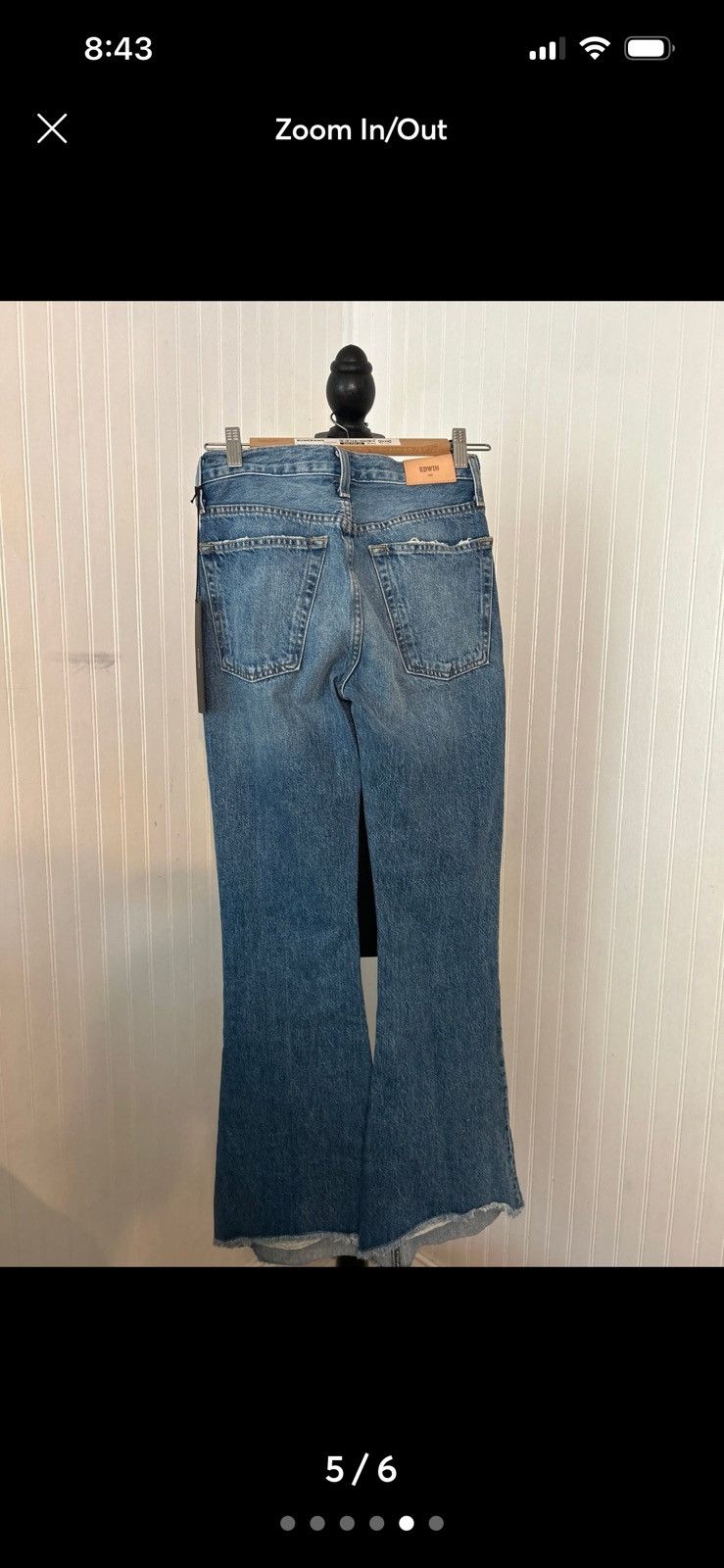 Edwin Edwin jeans Chrissy size 24 button fly flare NWT Size 24" / US 00 / IT 34 - 6 Thumbnail