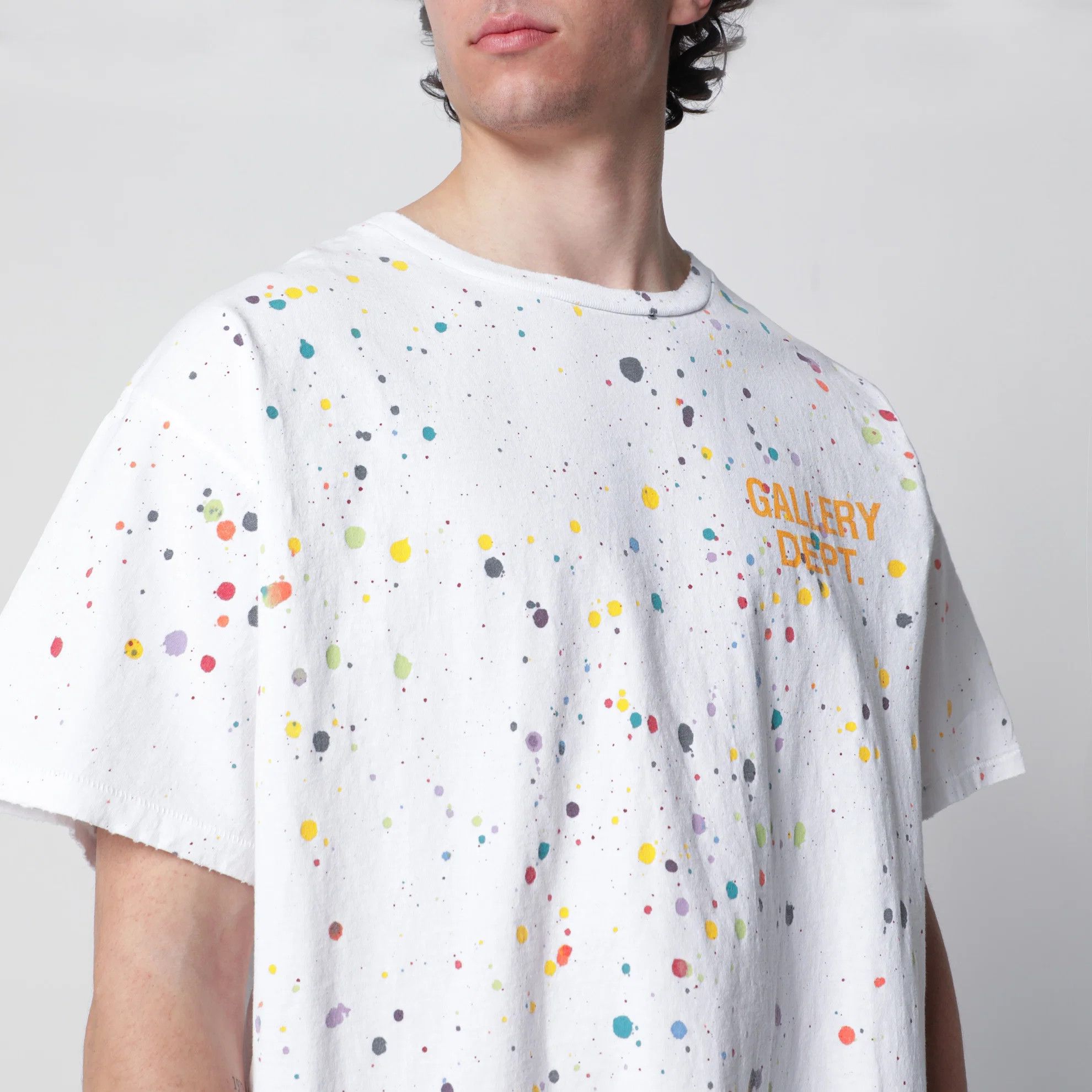 Gallery Dept. o1d2blof0426 Logo Print Short Sleeve T-Shirt in White Size US L / EU 52-54 / 3 - 4 Thumbnail