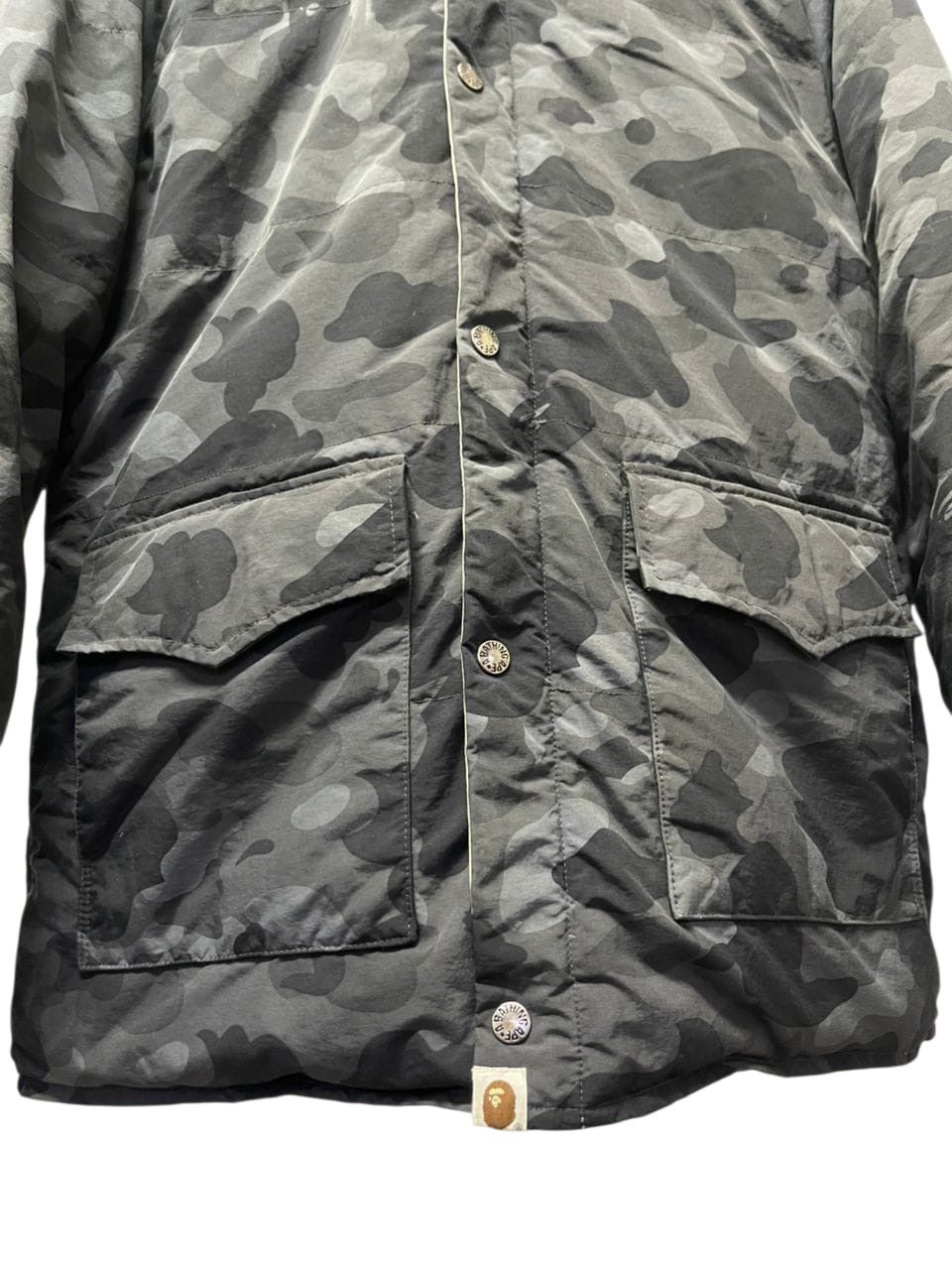 Bape A Bathing Ape Revesible Puffer Jacket Black & White Camo Size US M / EU 48-50 / 2 - 4 Thumbnail