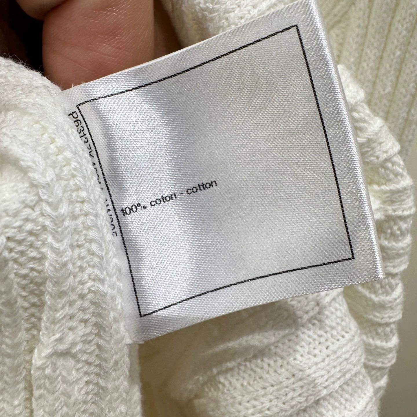 Chanel Chanel apr457 OffShoulder BigLogo GoldBtn CottonDress 38 Size S / US 4 / IT 40 - 7 Thumbnail