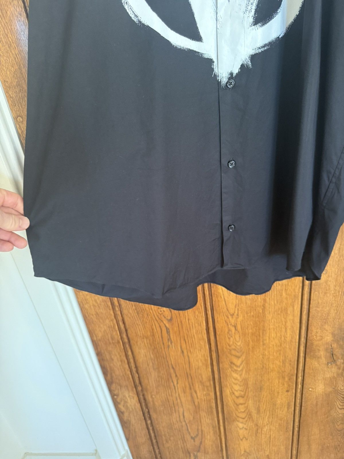 Vetements Vetements double anarchy oversized logo black white shirt Size US S / EU 44-46 / 1 - 14 Thumbnail