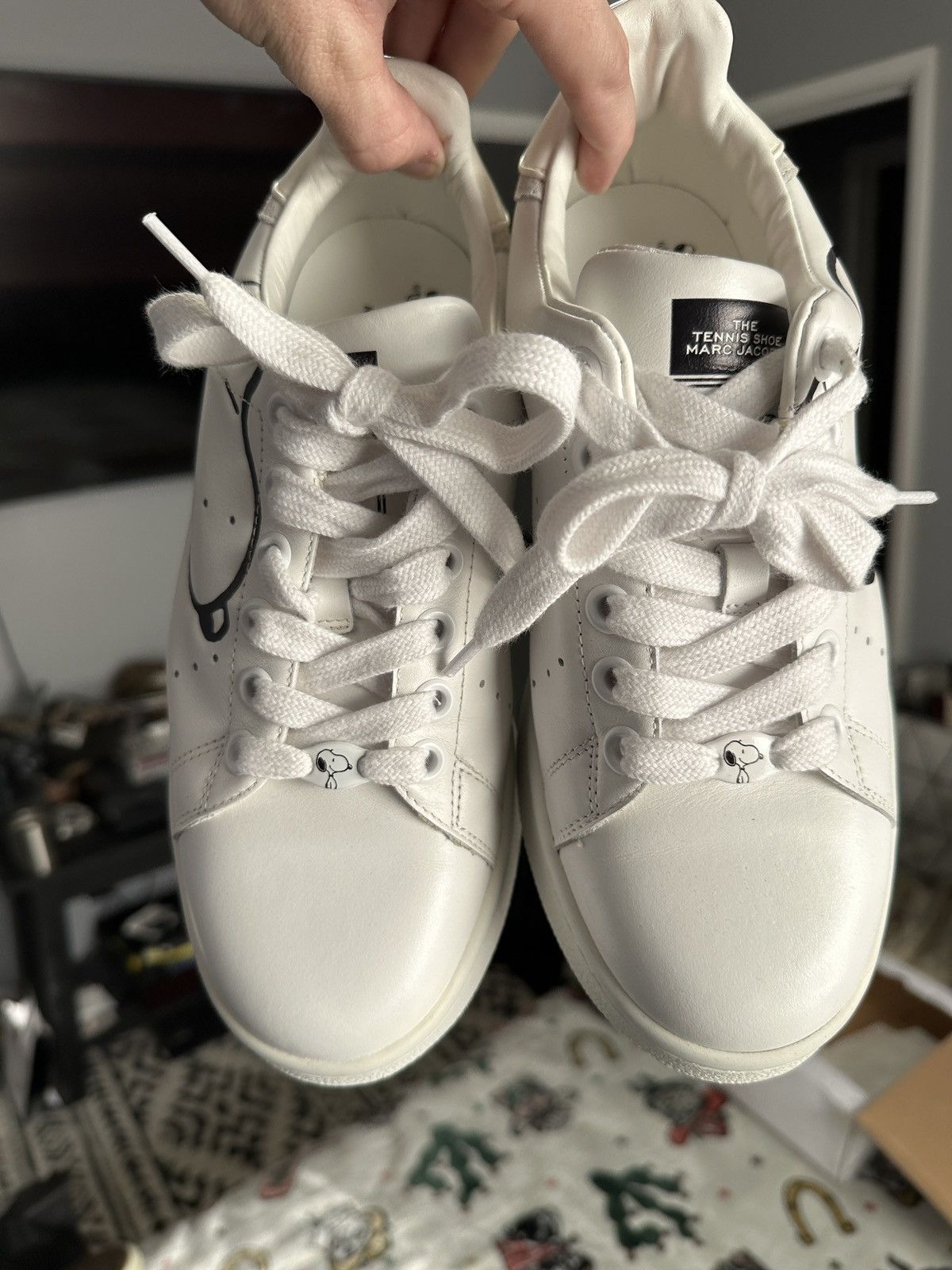 Marc Jacobs × Peanuts Leather Tennis Shoe Sneakers Size US 7 / EU 40 - 12 Thumbnail