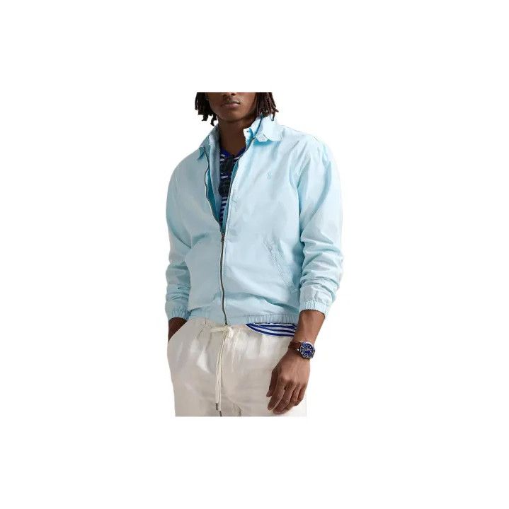 Polo Ralph Lauren Polo Ralph Lauren Solid Embroidered Zip Collar Jacket Size US L / EU 52-54 / 3 - 1 Thumbnail