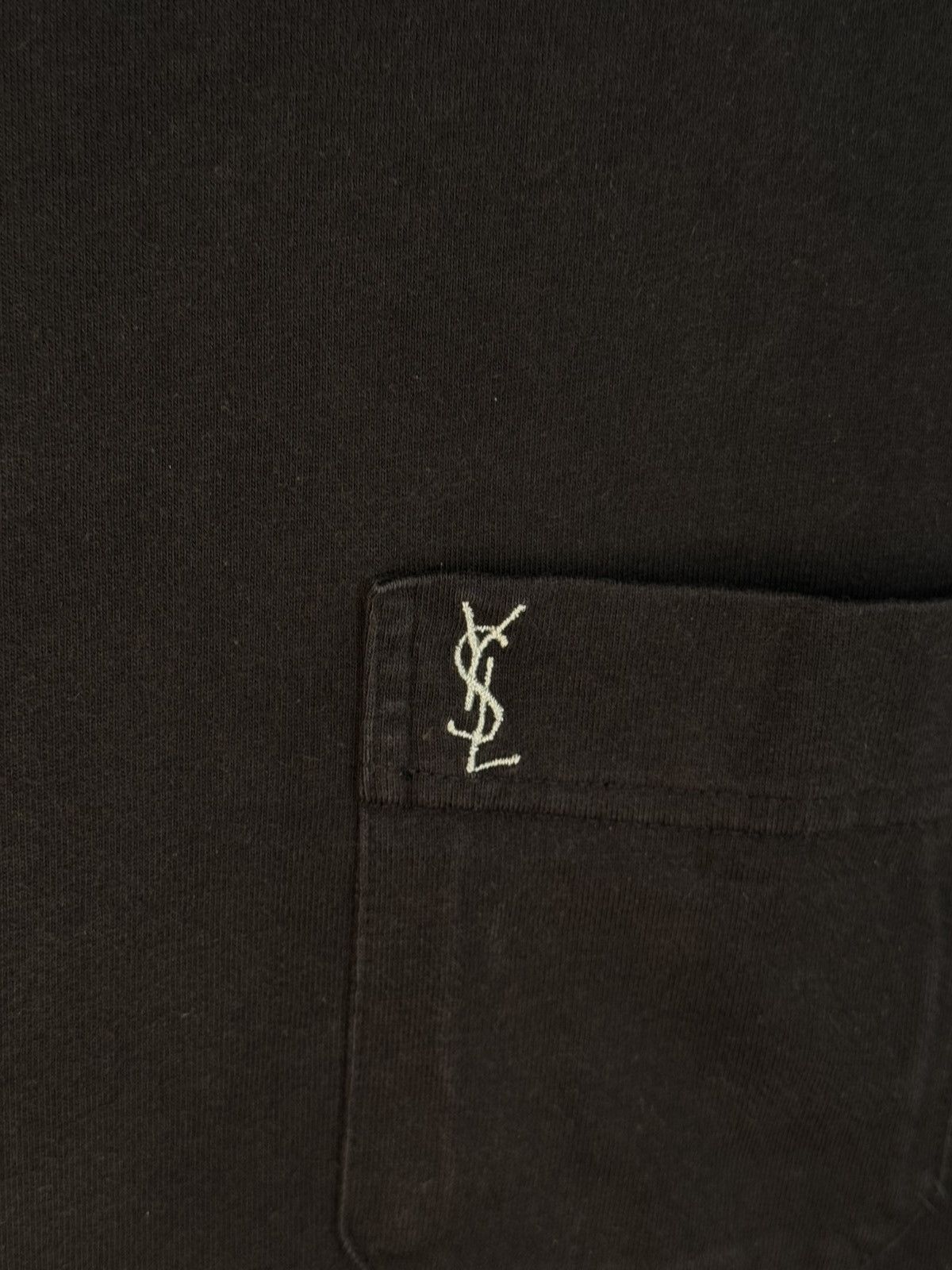 Yves Saint Laurent 90s Black YSL T-shirt Size US L / EU 52-54 / 3 - 3 Thumbnail