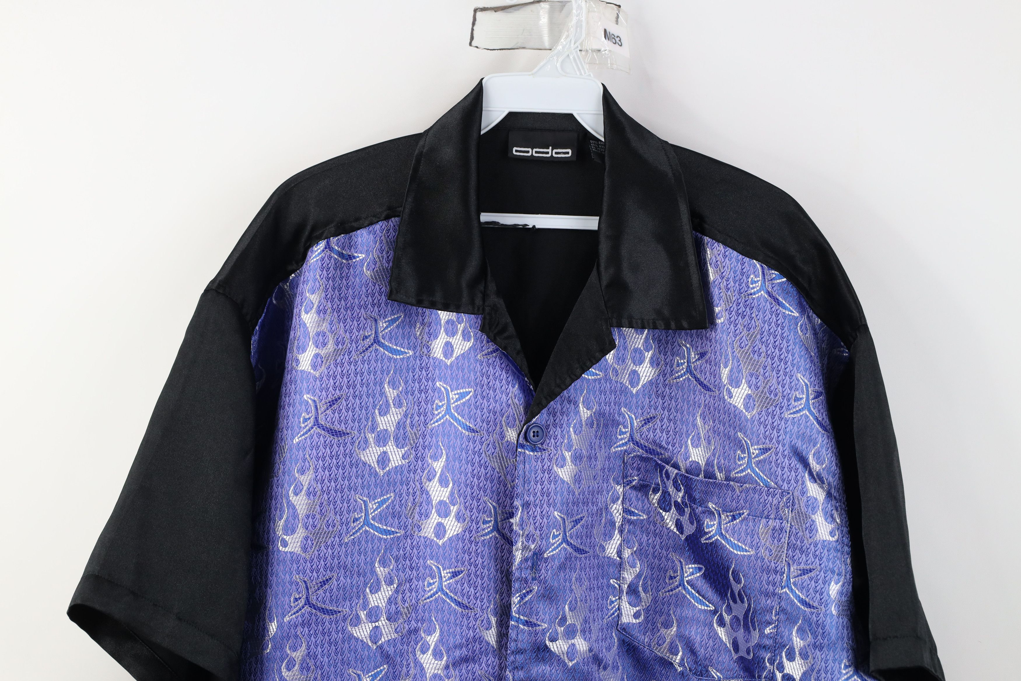 Vintage Vintage 90s Y2K Streetwear Flames Casino EDM Button Shirt Size US L / EU 52-54 / 3 - 2 Thumbnail