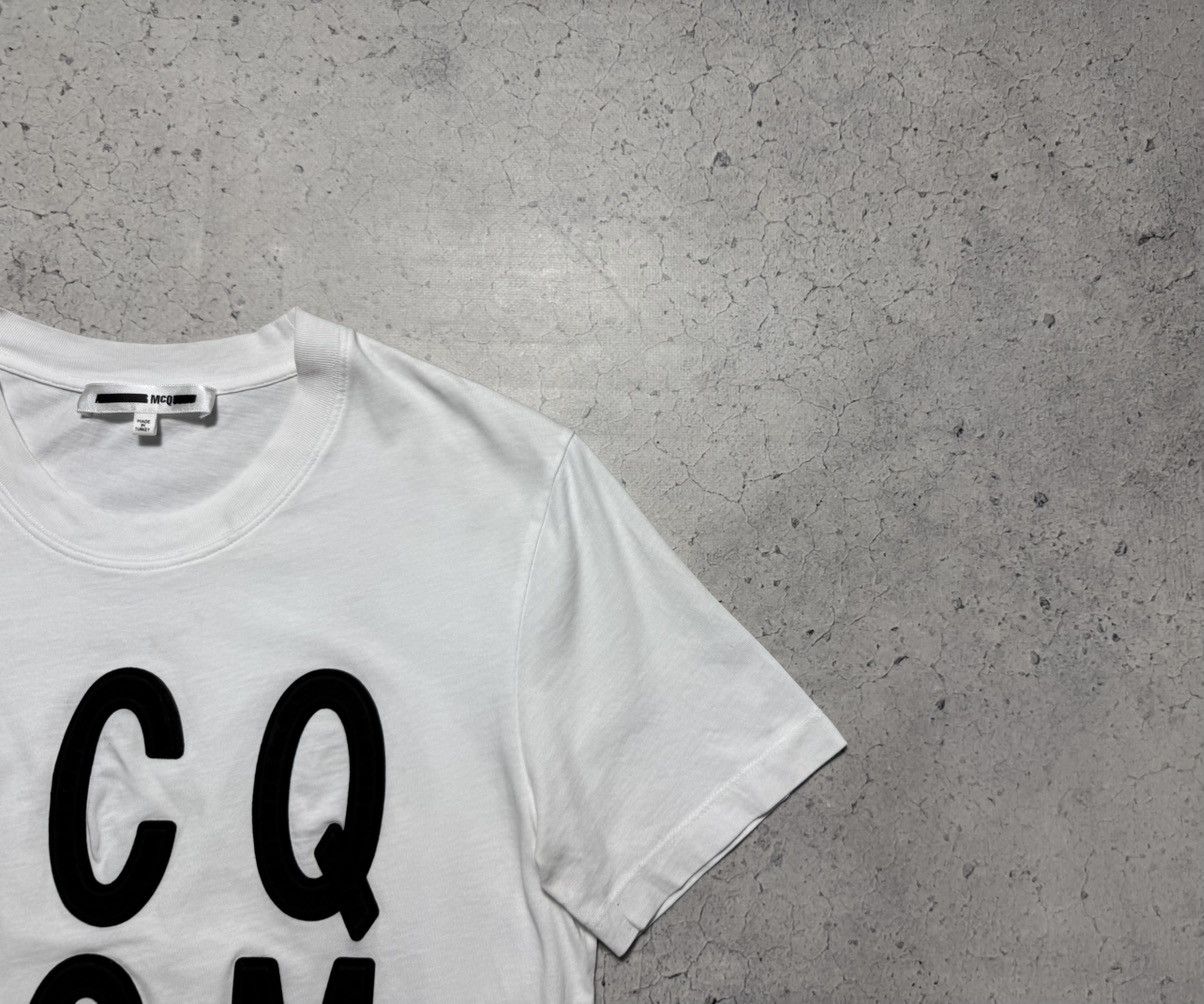 Alexander McQueen Alexander McQueen MCQ White Luxury Big Logo Shirt Size US M / EU 48-50 / 2 - 2 Thumbnail