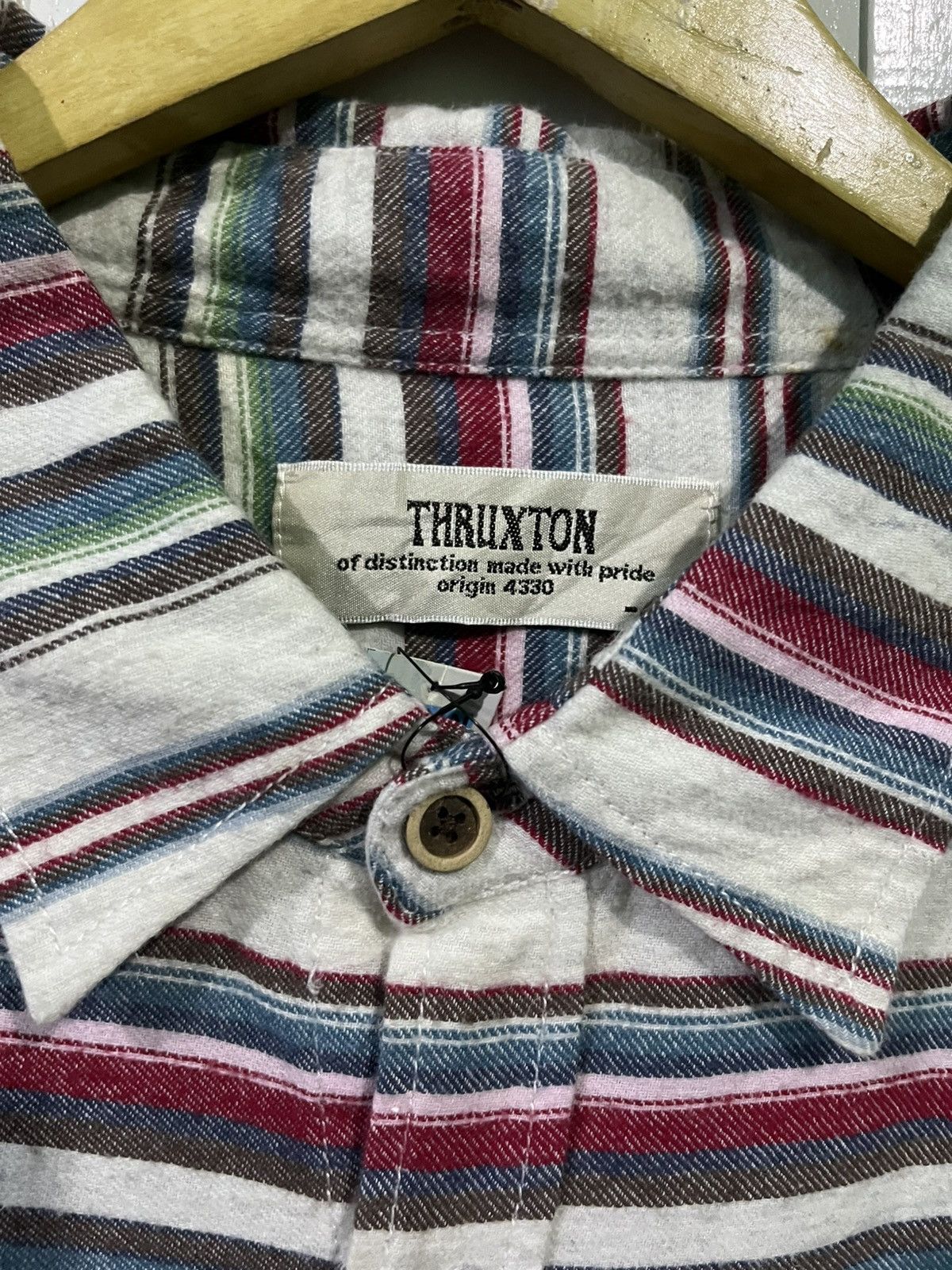 Japanese Brand Vintage 1990s ethnic retro striped shirt Size US XL / EU 56 / 4 - 4 Thumbnail