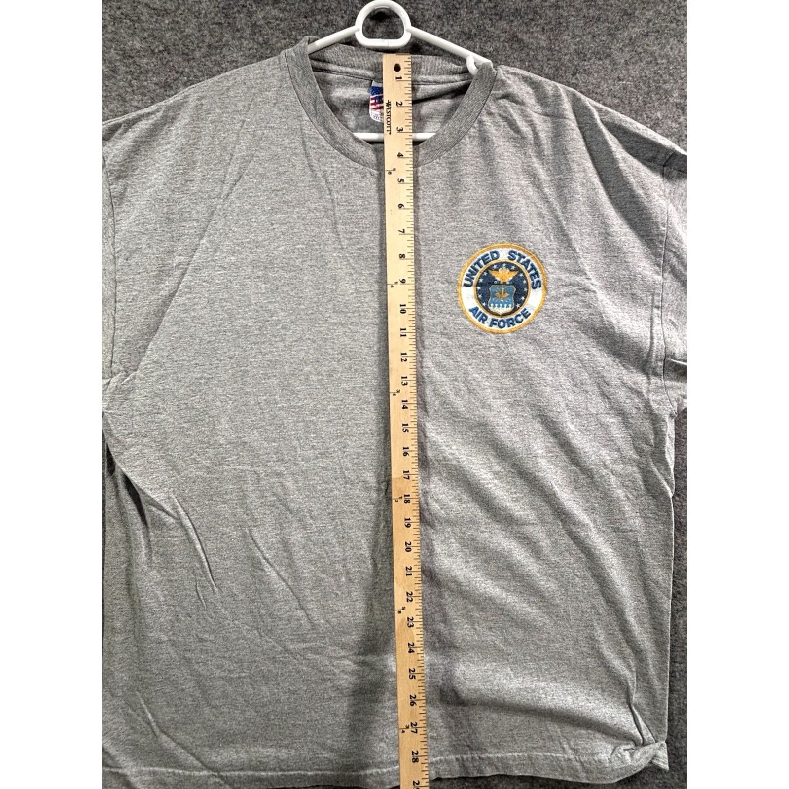 Vintage VINTAGE United States Air Force Tee Men L Gray 1990s Military Graphic Print Shirt Size US L / EU 52-54 / 3 - 5 Thumbnail