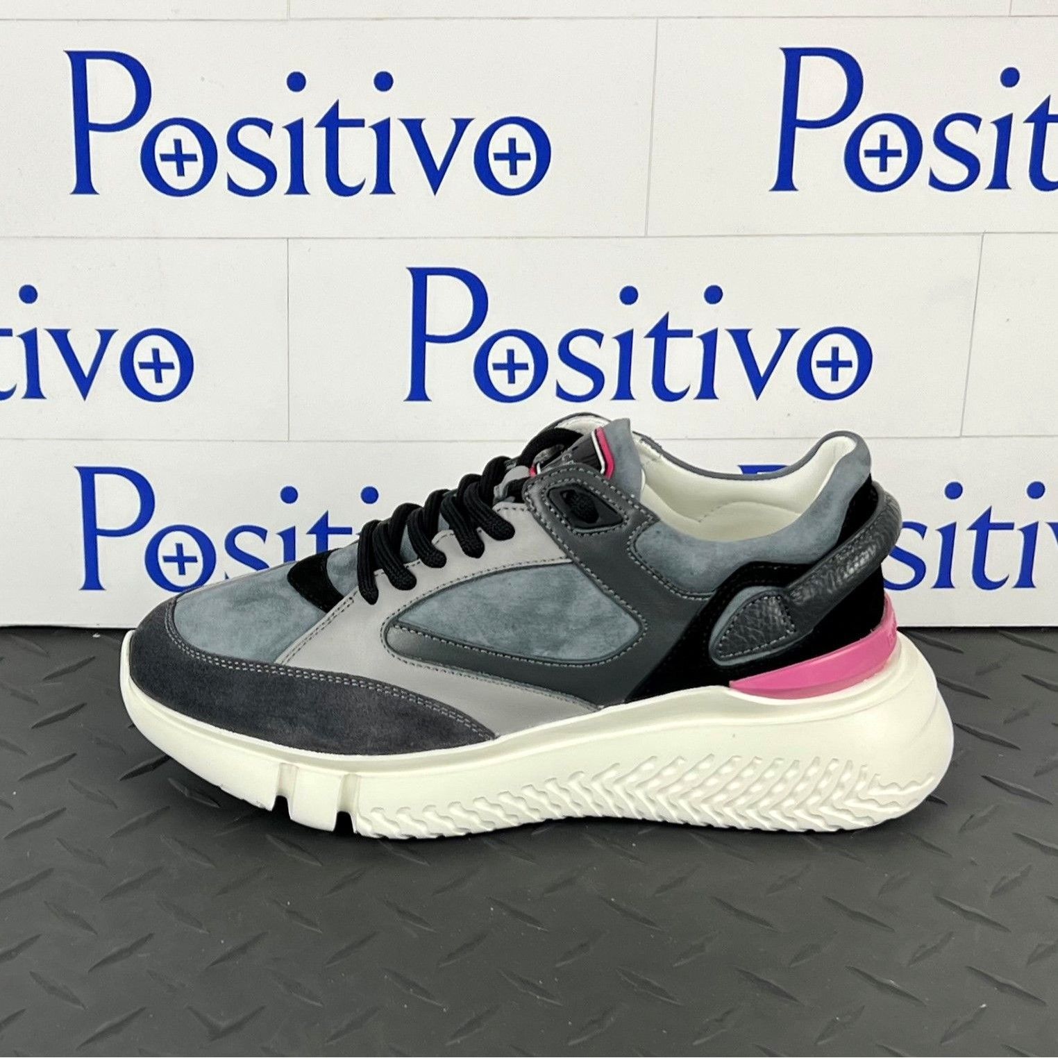Buscemi Buscemi Veloce Dark Grey Leather Sneakers US 7 SAMPLE Size US 7 / IT 37 - 1 Thumbnail