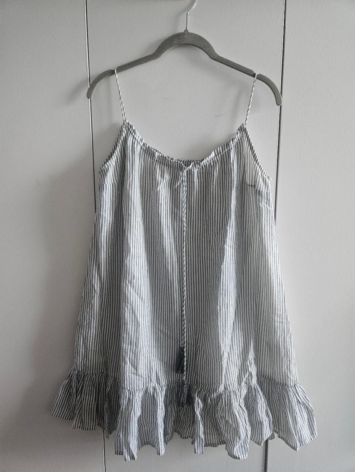 Other Sezane Size 38 Striped Ruffle Hem Spaghetti Strap Dress Size M / US 6-8 / IT 42-44 - 1 Thumbnail