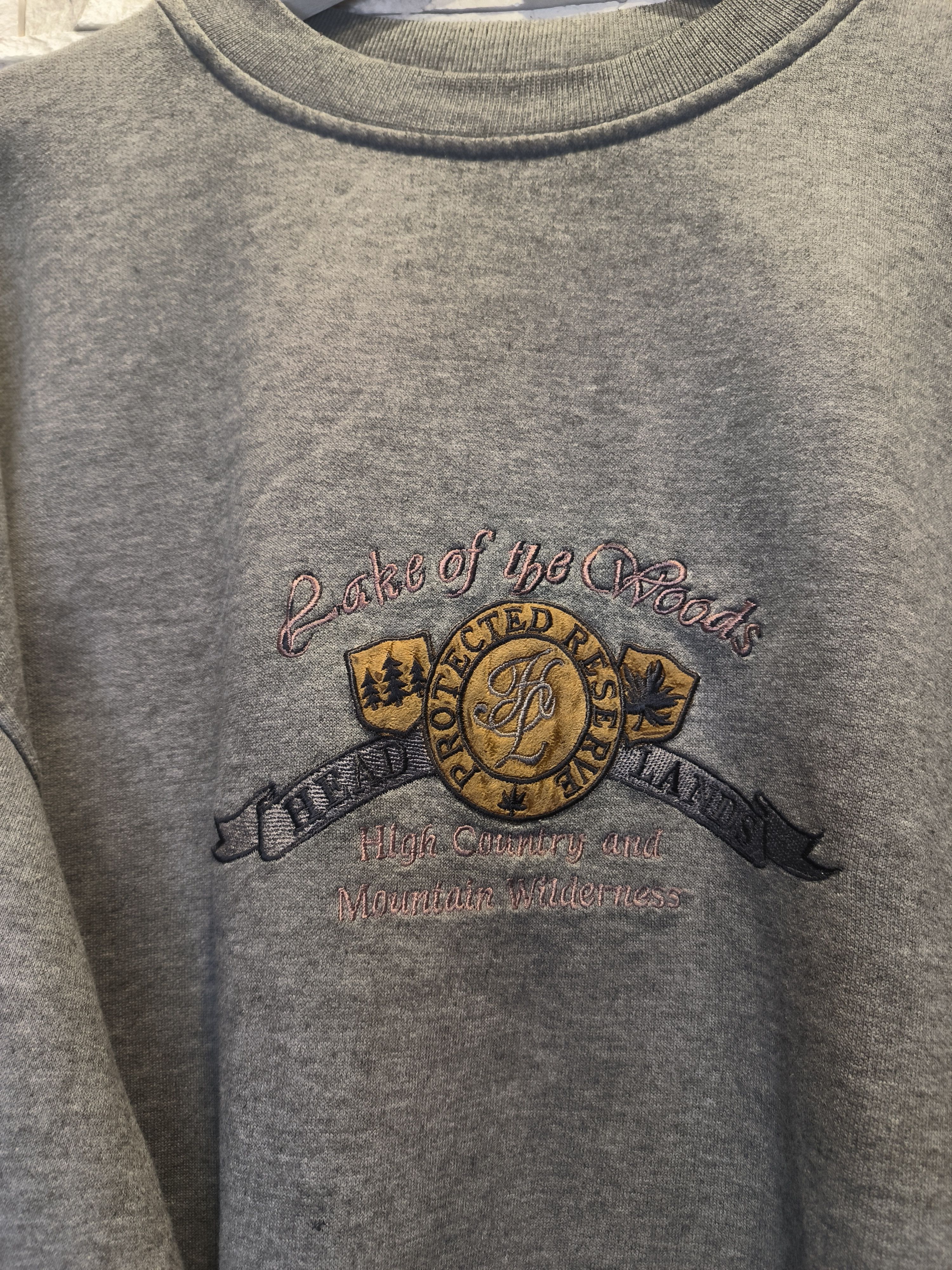 Vintage Vintage Headlands Lake Woods Protected Reserve Sweatshirt Size US XL / EU 56 / 4 - 4 Thumbnail