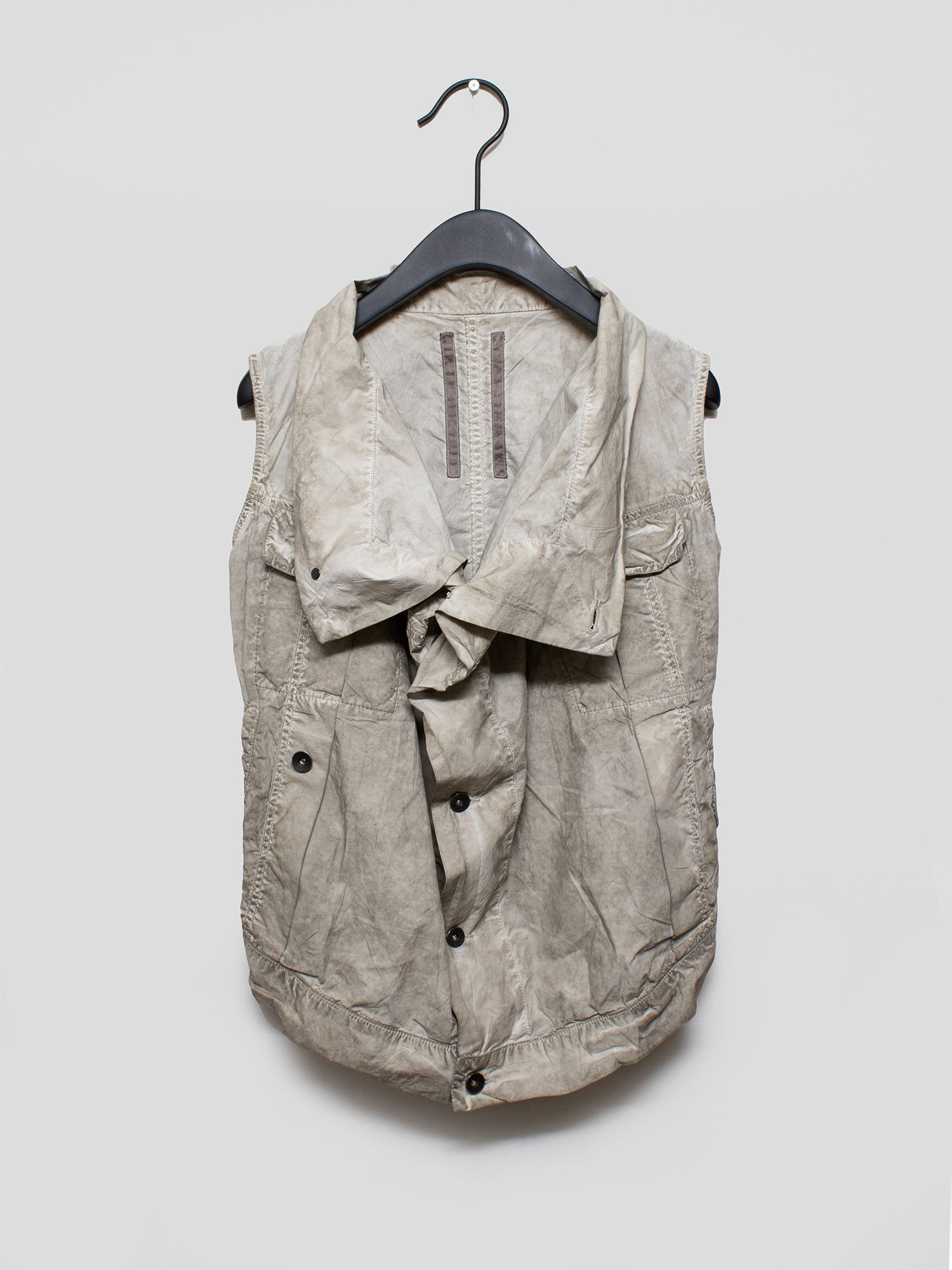 Rick Owens Drkshdw Rick Owens 2010s olmar mirta Garment Dyed Vest Size XS / US 0-2 / IT 36-38 - 2 Thumbnail