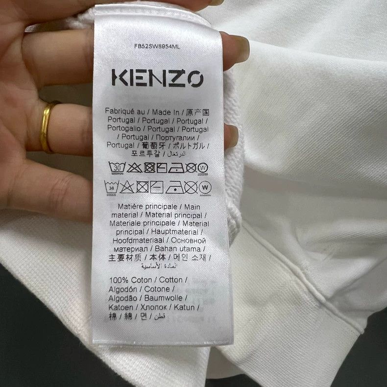 Kenzo KENZO White patterned hoodie Size XS / US 0-2 / IT 36-38 - 4 Thumbnail