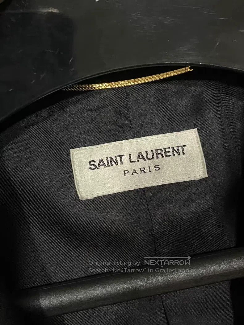Saint Laurent Paris Saint Laurent Paris Double Breasted Black Woolen Blazer fo Size M / US 6-8 / IT 42-44 - 3 Thumbnail