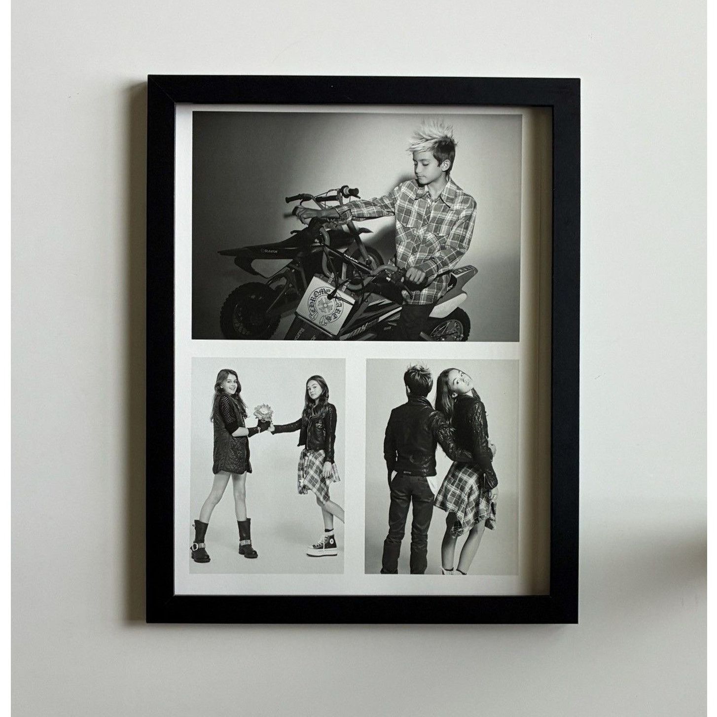 Chrome Hearts × Vintage Chrome Hearts black/white photo Poster framed 9x11 Size ONE SIZE - 1 Thumbnail