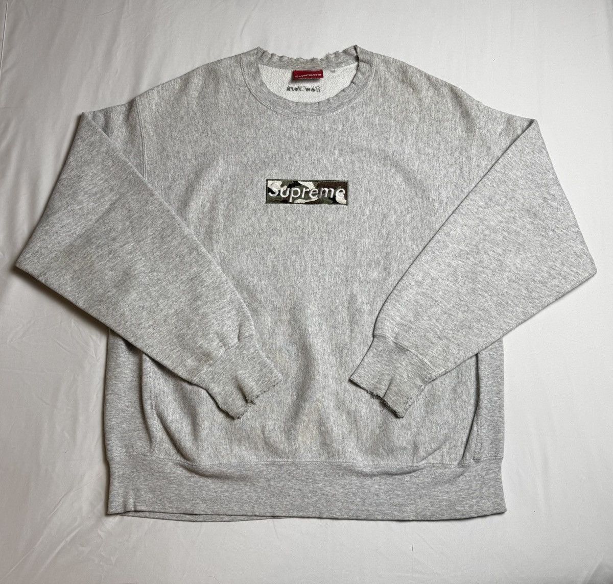 Supreme Supreme 1995 1st Anniversary Camo Box Logo Crewneck Size US XL / EU 56 / 4 - 2 Thumbnail