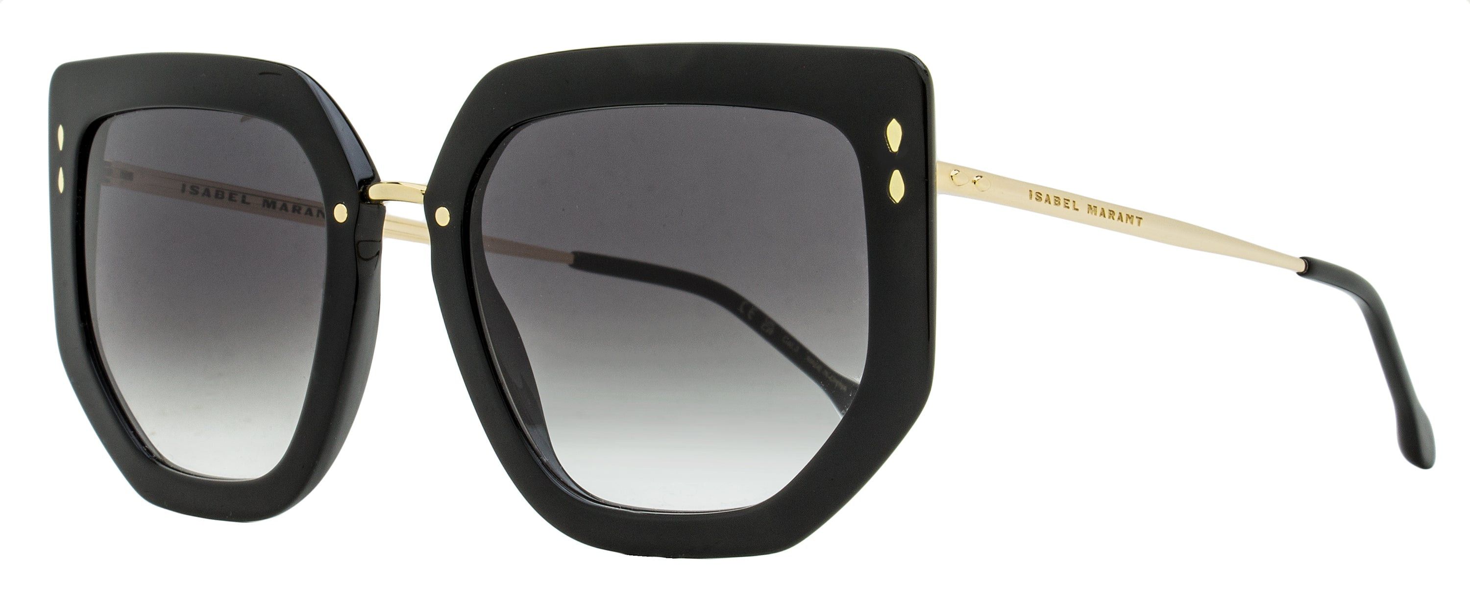 Isabel Marant Bluma Flat-Top Sunglasses IM0164/S 8079O Black 