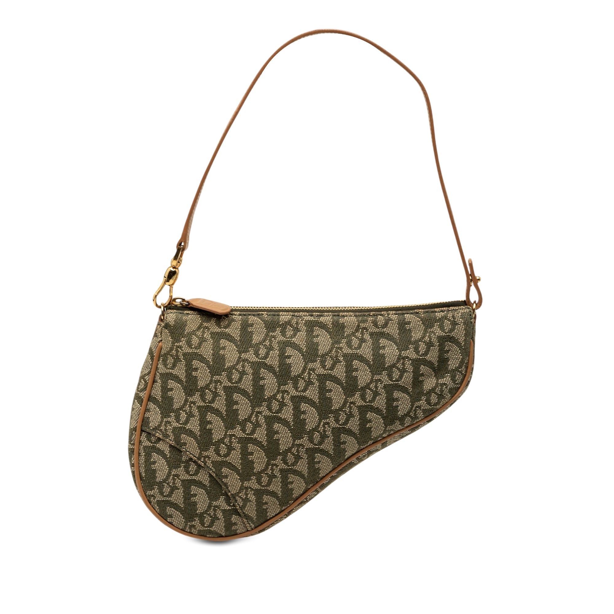 Dior Mini Diorissimo Canvas Saddle Pochette Size ONE SIZE - 1 Thumbnail