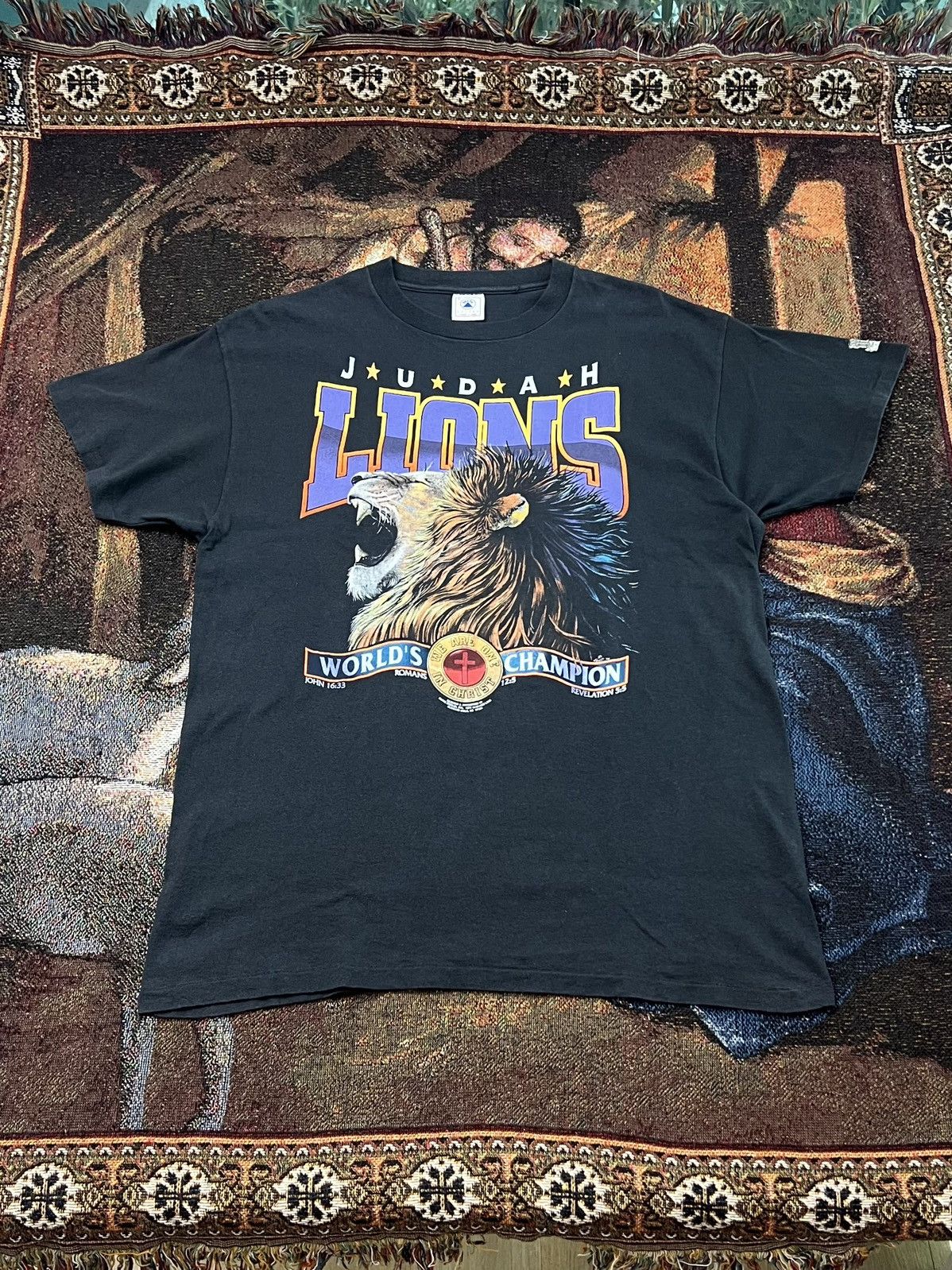 Vintage Vintage Living Epistles Juddah Lions Tee Size US XL / EU 56 / 4 - 2 Thumbnail