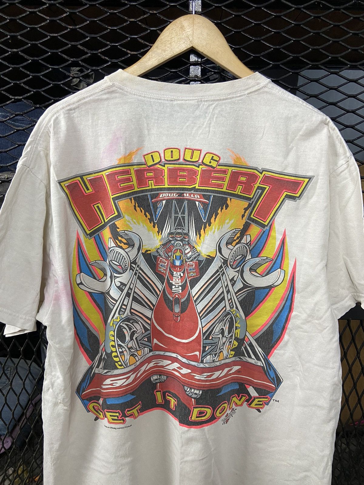 Vintage VINTAGE MOTO RACING SNAP ON RARE GRAPHIC Size US XL / EU 56 / 4 - 5 Thumbnail
