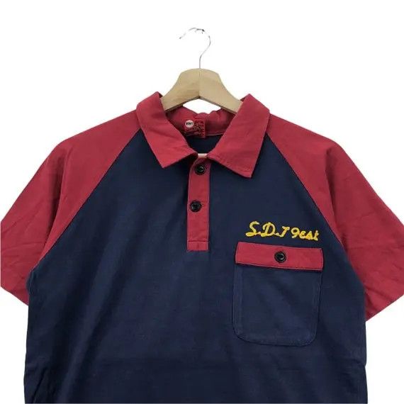 Studio D'Artisan Vtg STUDIO D’ARTISAN JAPAN Bowling Team Polo Tee Shirt Pigs Size L / US 10 / IT 46 - 3 Thumbnail