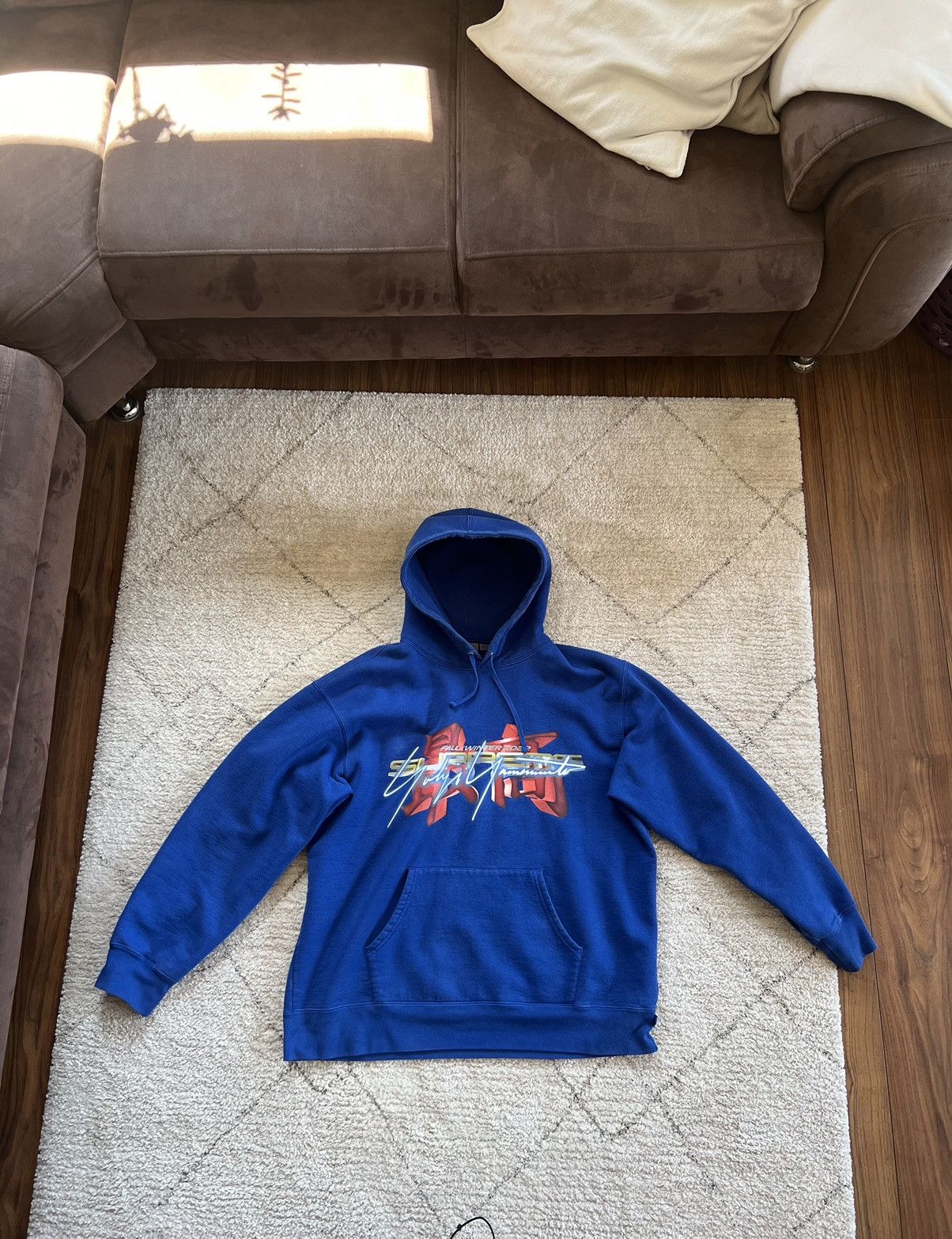 Supreme × Yohji Yamamoto Supreme Yohji Yamamoto TEKKEN Blue Hoodie  