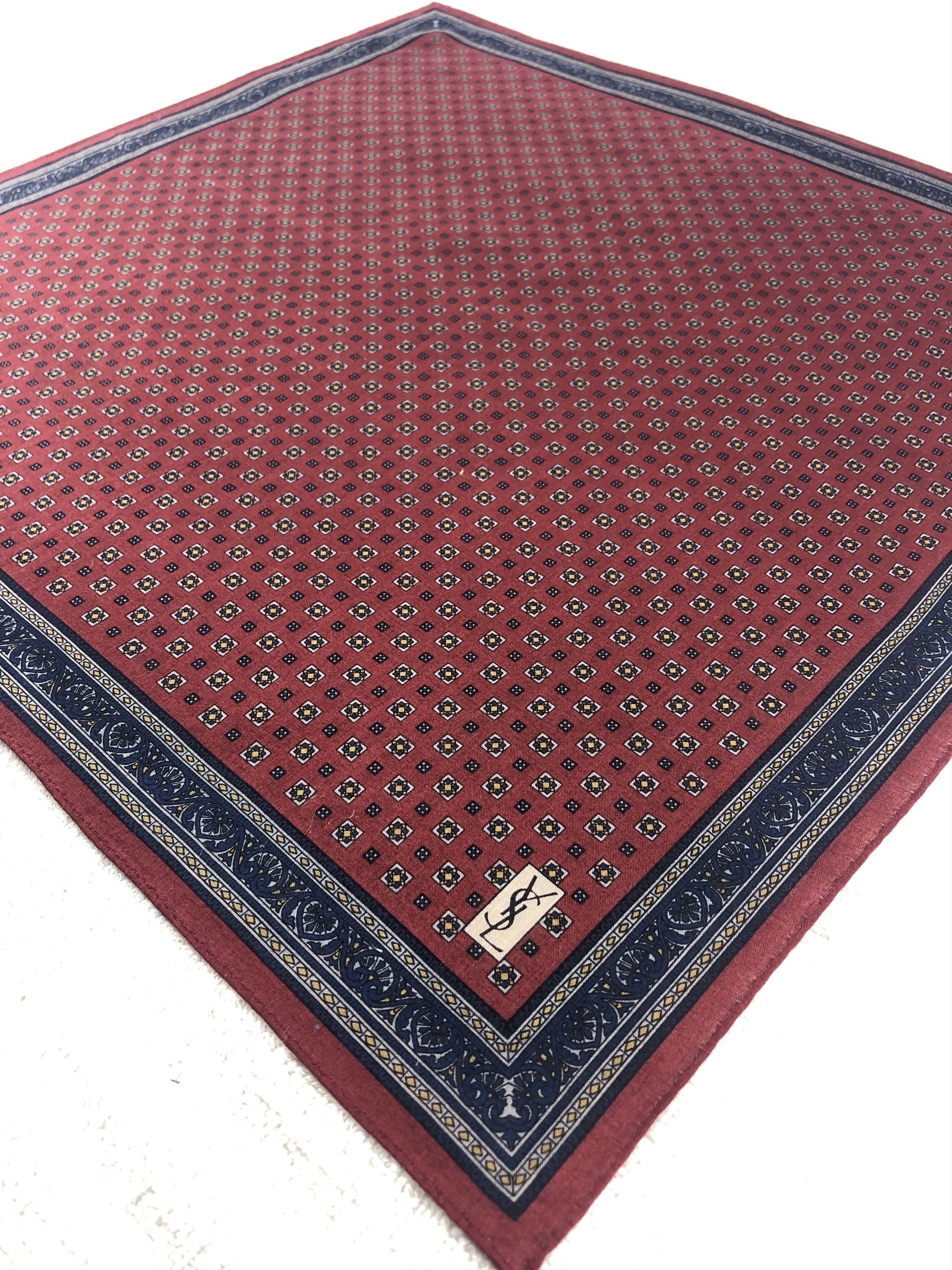 Vintage Yves Saint Laurent Handkerchief / Bandana / Neckerchief Size ONE SIZE - 4 Thumbnail