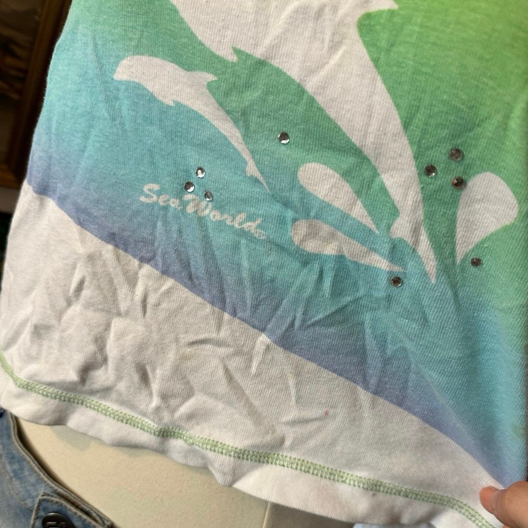 Other sea world blue green white graphic tank top Size XL / US 12-14 / IT 48-50 - 4 Thumbnail